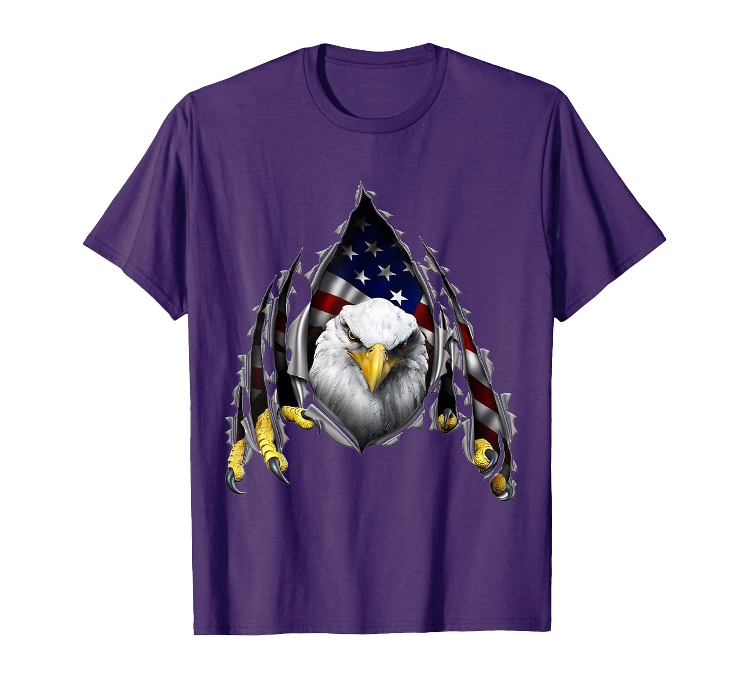 USA Flag Bald Eagle American Flag 4th Of July Women Kids Men T-Shirt