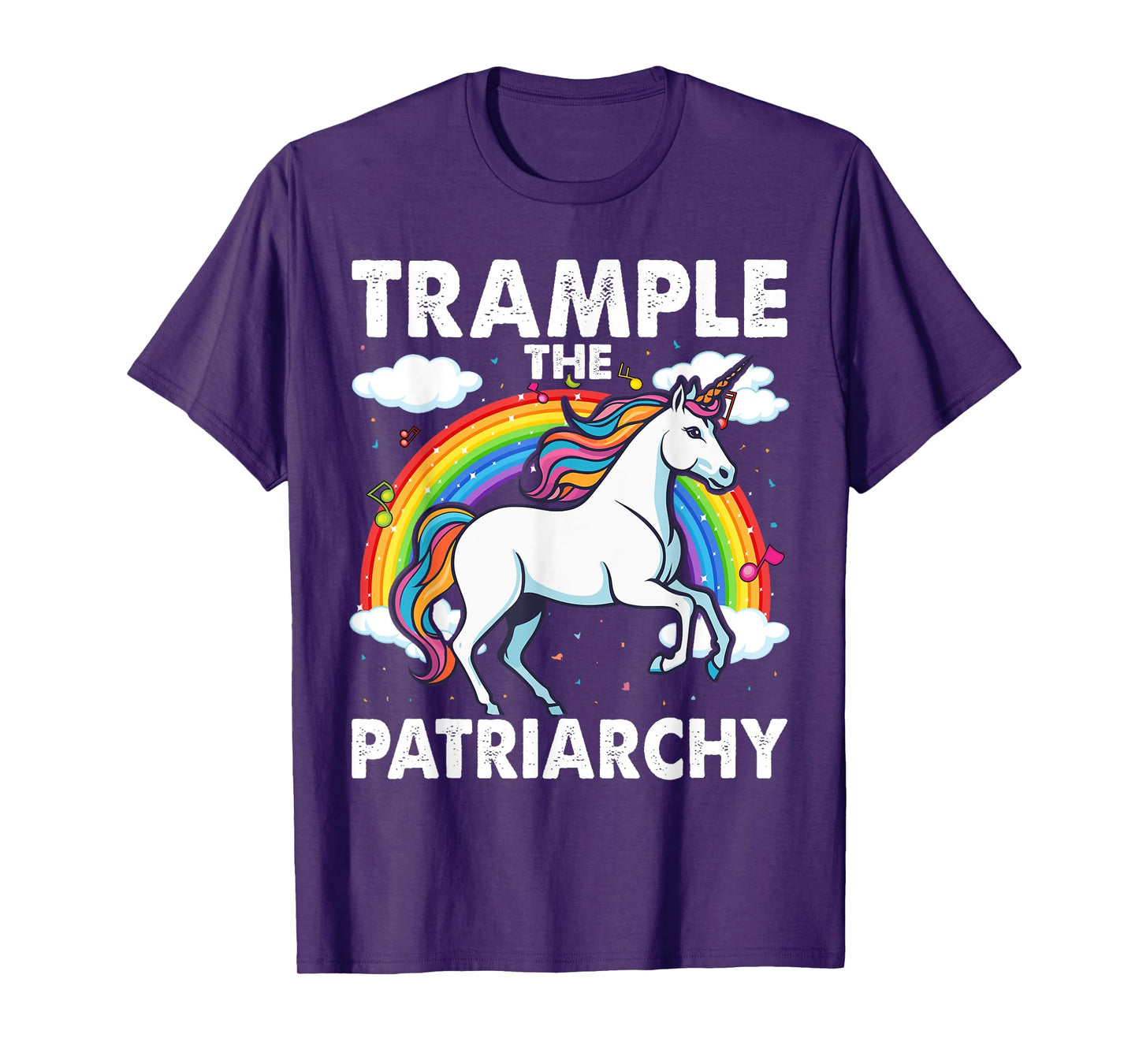Trample The Patriarchy, Unicorn Lovers Feminist T-Shirt
