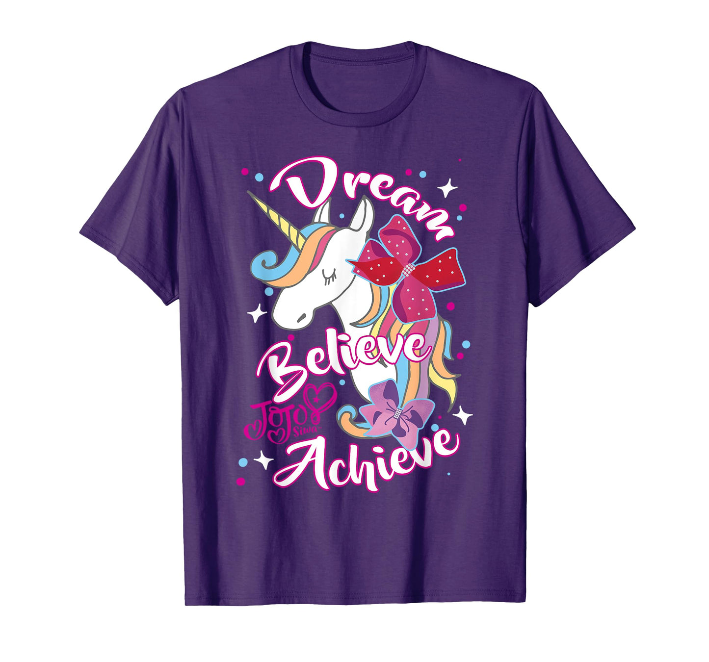 JoJo Siwa Dream Believe Achieve Unicorn T-Shirt