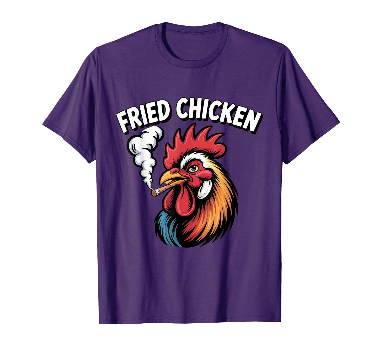 Fried Chicken 420 Weed Meme Stoner Smoking Cannabis T-Shirt
