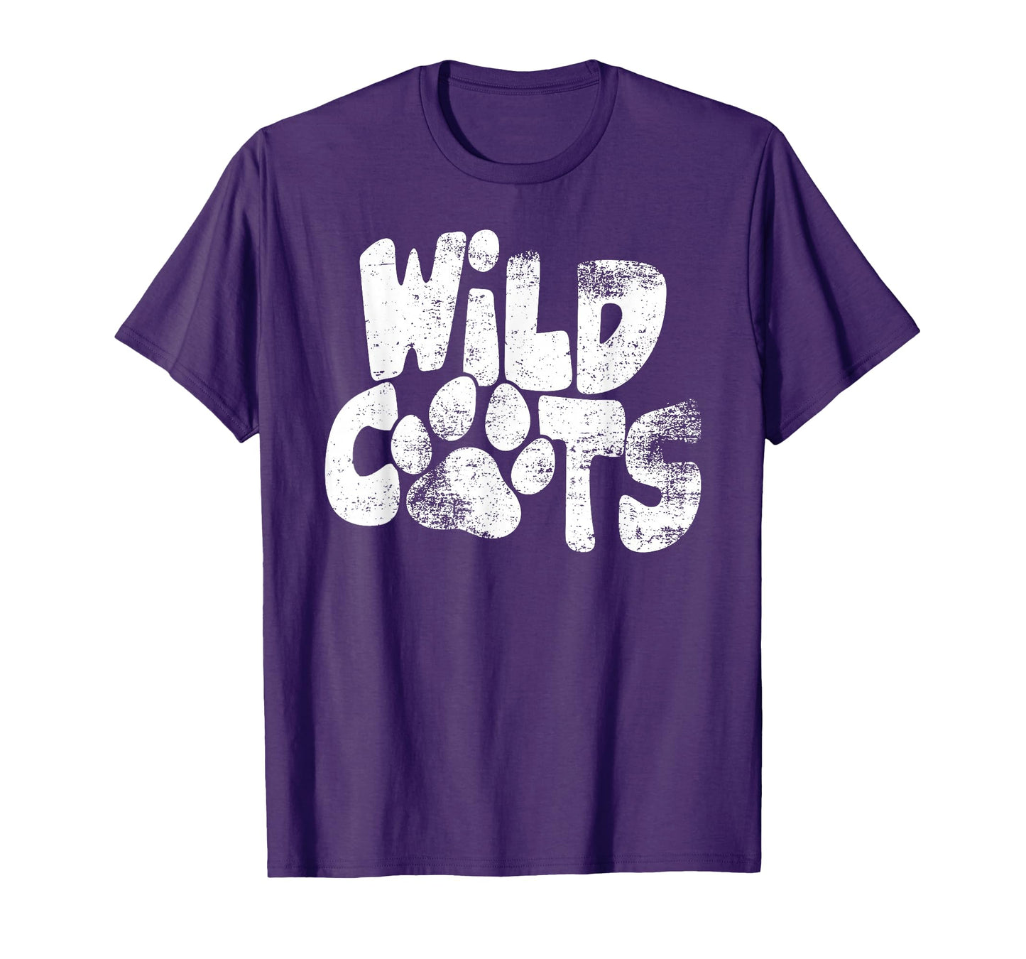 Wildcats Football School Sports Fan Team Spirit T-Shirt