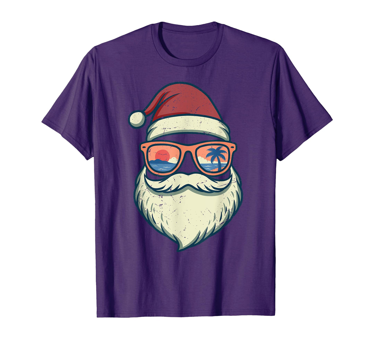 Santa Christmas In July Summer Hawaiian Christmas T-Shirt