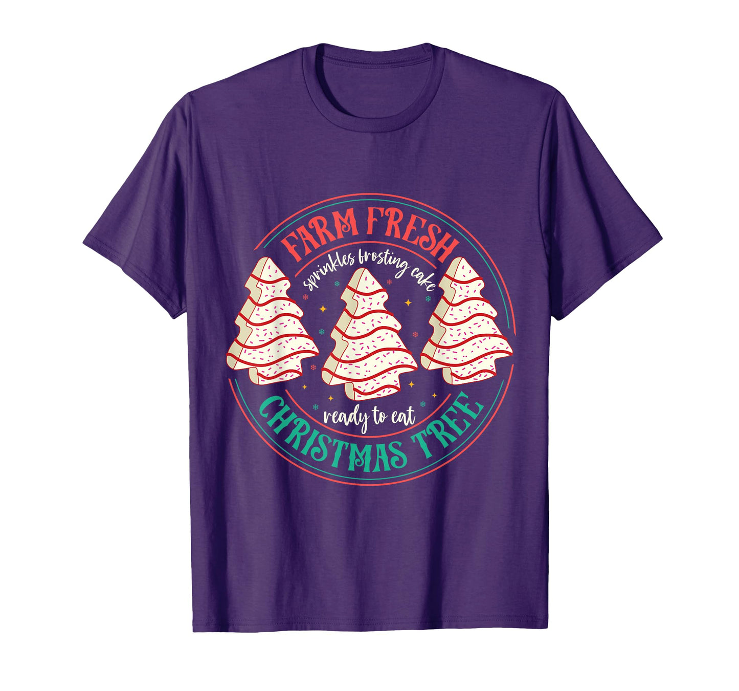 Farm Fresh Christmas Tree Cakes Unisex-Kids Black Christmas Tree Holiday T-Shirt