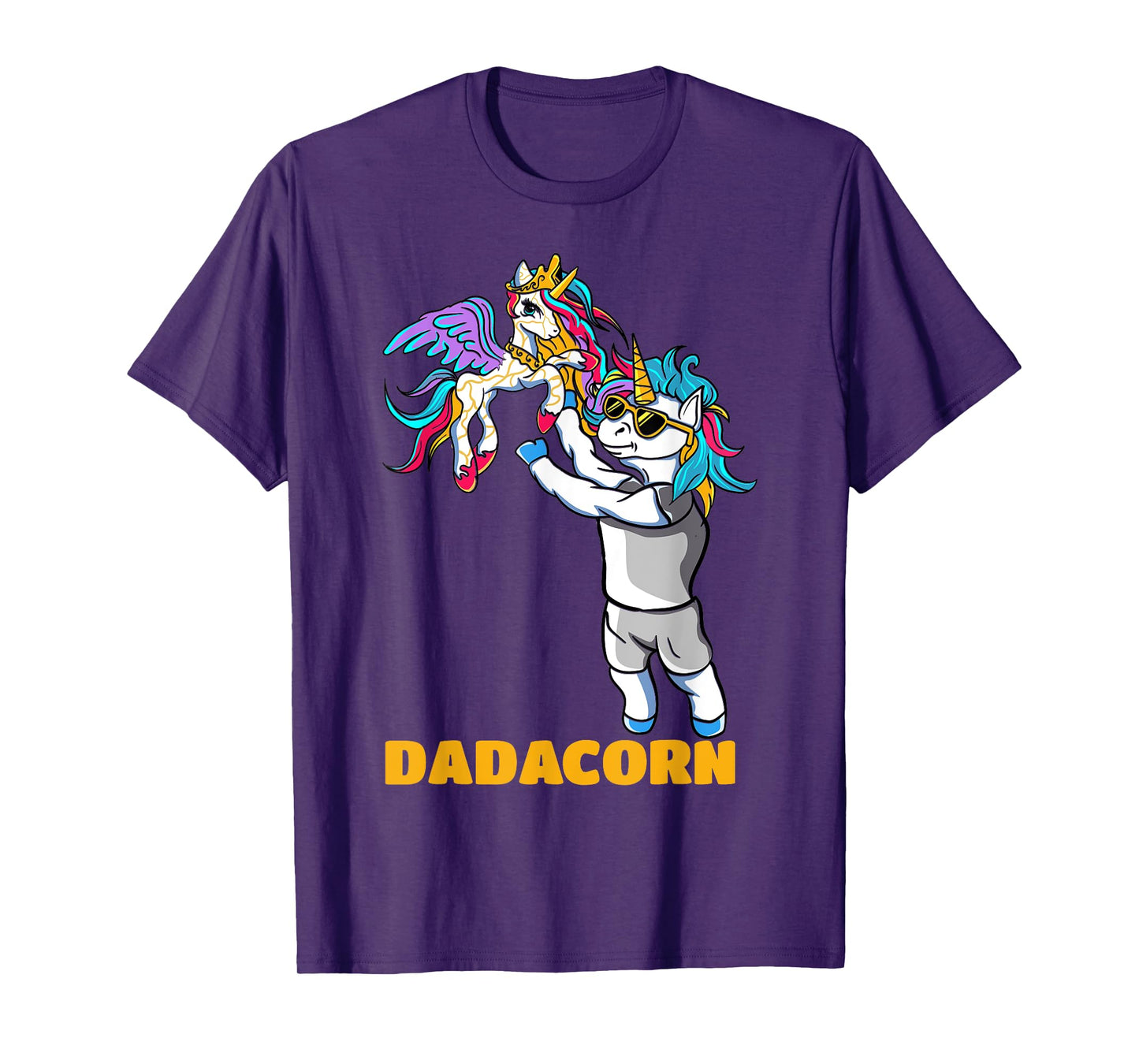 Dadacorn Unicorn Dad for a Family Daddy Fathers Day T-Shirt