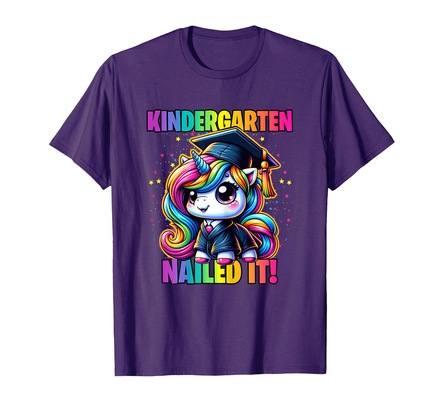Graduation Kindergarten Unicorn Nailed It Girls Grad Magical T-Shirt