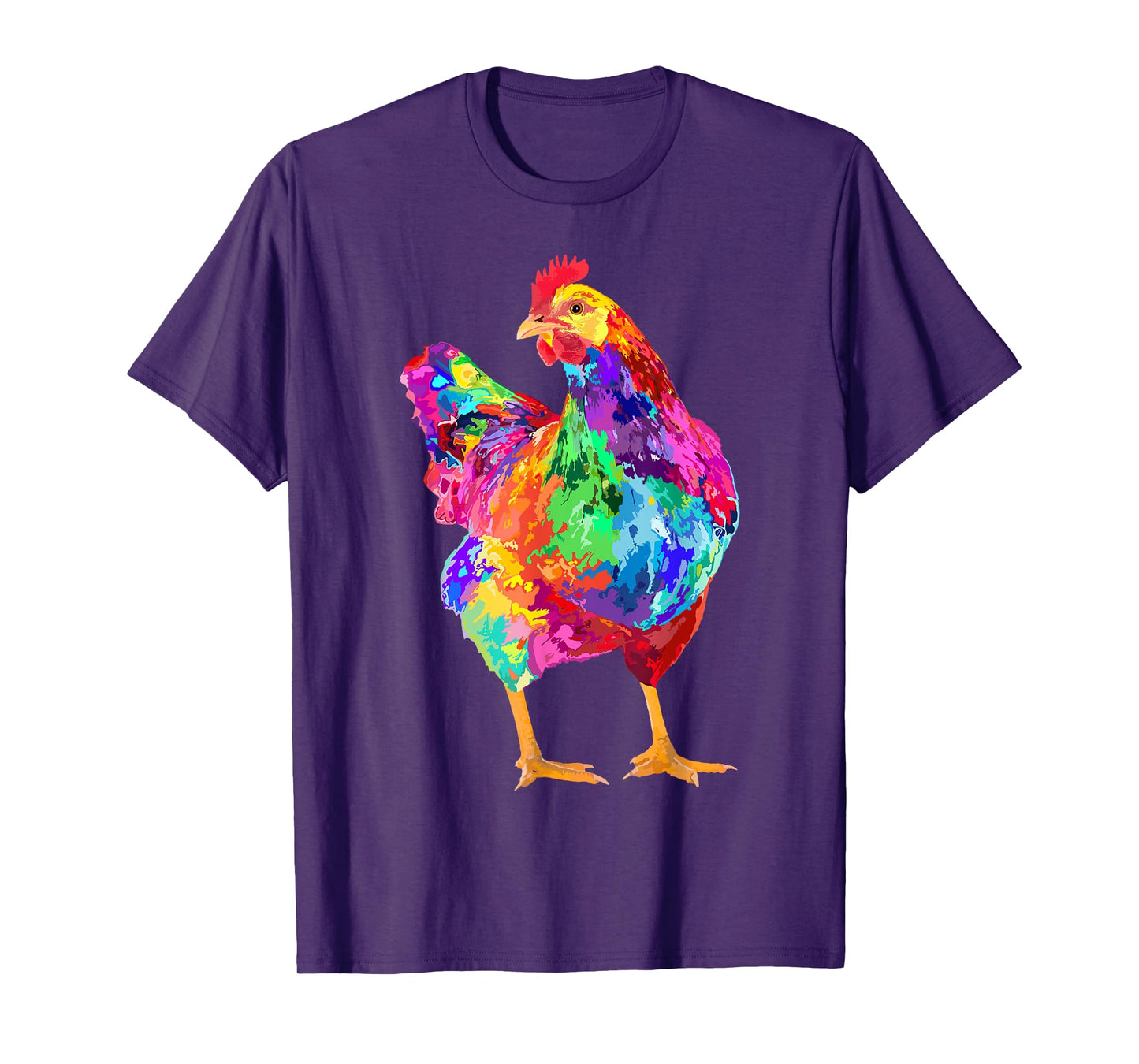Chicken Lover Gifts Chicken Womens Colorful Cool Hen Mens T-Shirt
