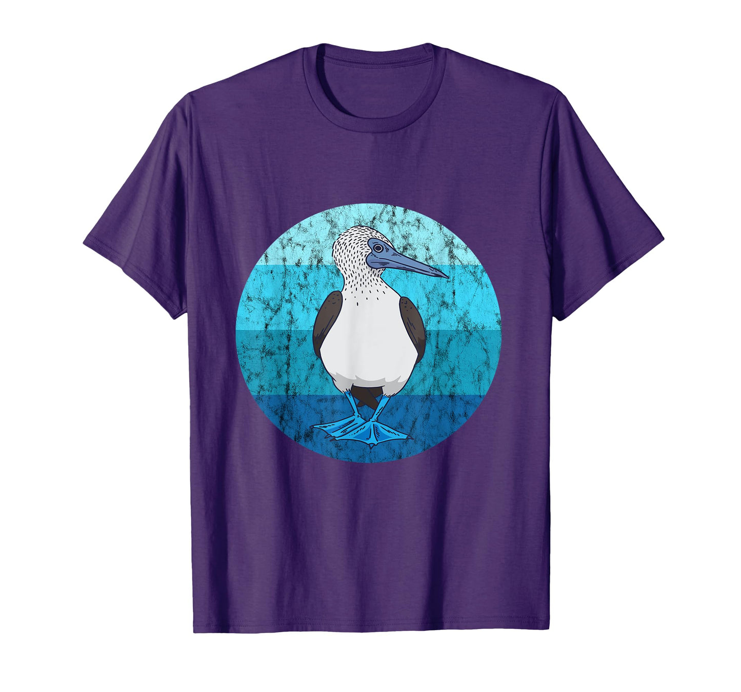 Blue-footed boobies boobies bird lovers retro vintage water T-Shirt