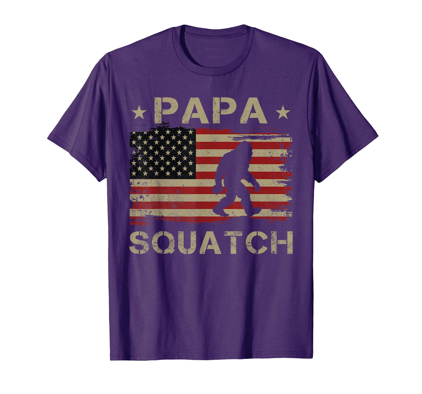 Papa Squatch Bigfoot Sasquatch Papasquatch Father's Day Men T-Shirt