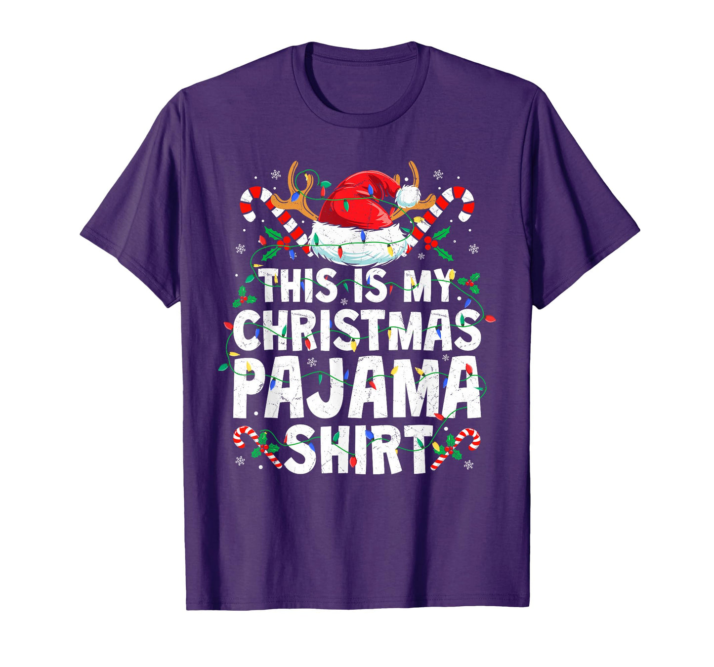 Christmas for Men Women This is My Christmas Pajama Shirt T-Shirt