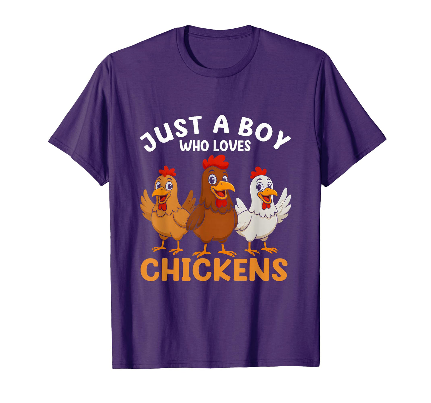 Just a Boy who loves Chickens Kids Boys Chicken T-Shirt