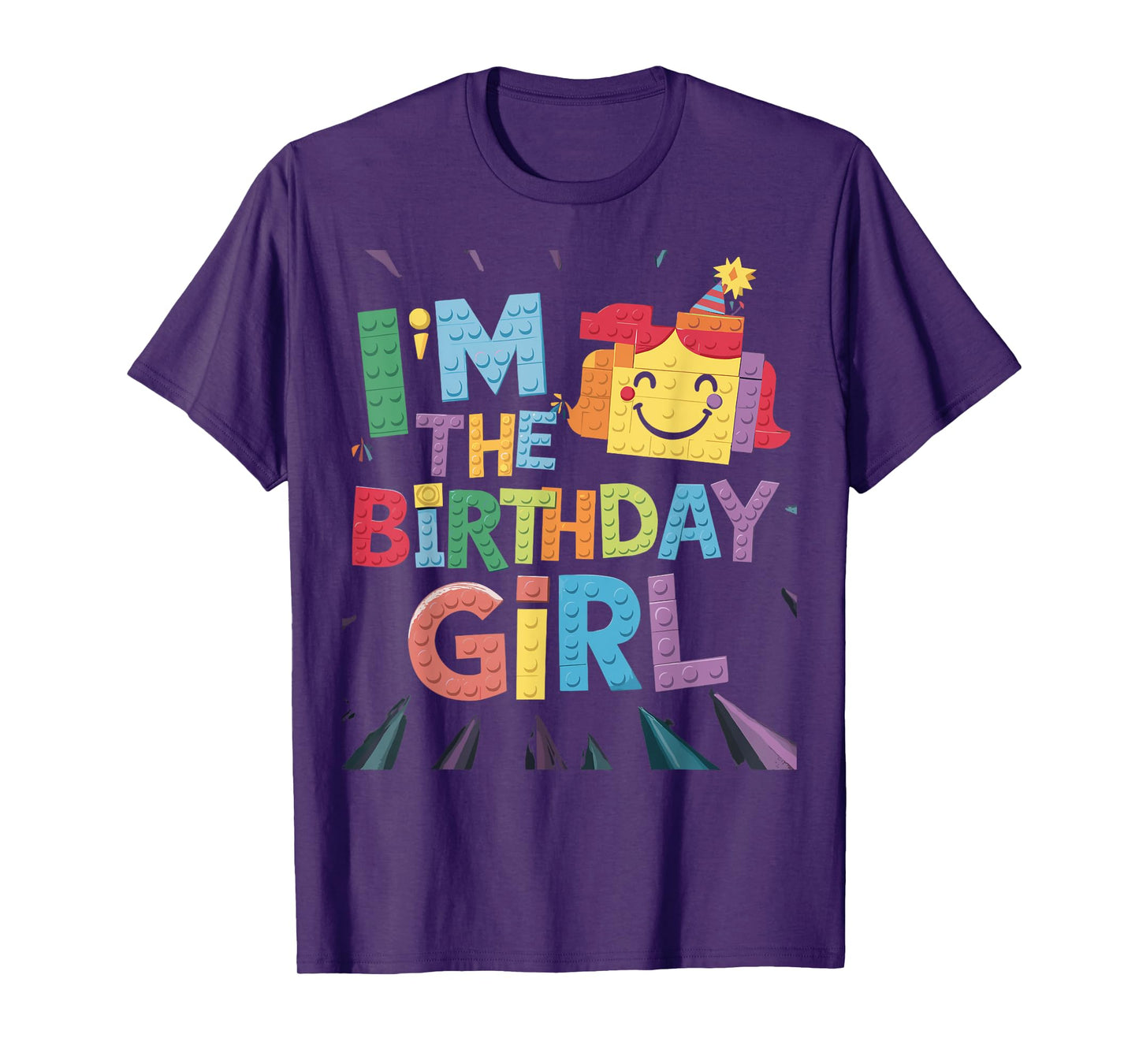 Im The Birthday Girl Building Brick Family Matching T-Shirt