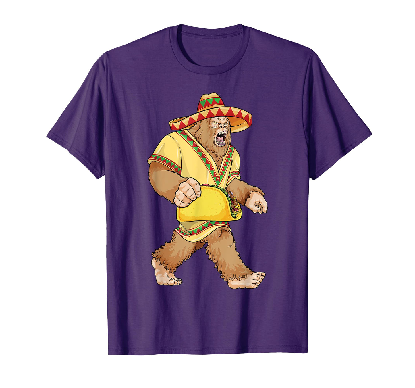 Bigfoot Taco Cinco de Mayo Mexican Bigfoot El Squatcho Boys T-Shirt