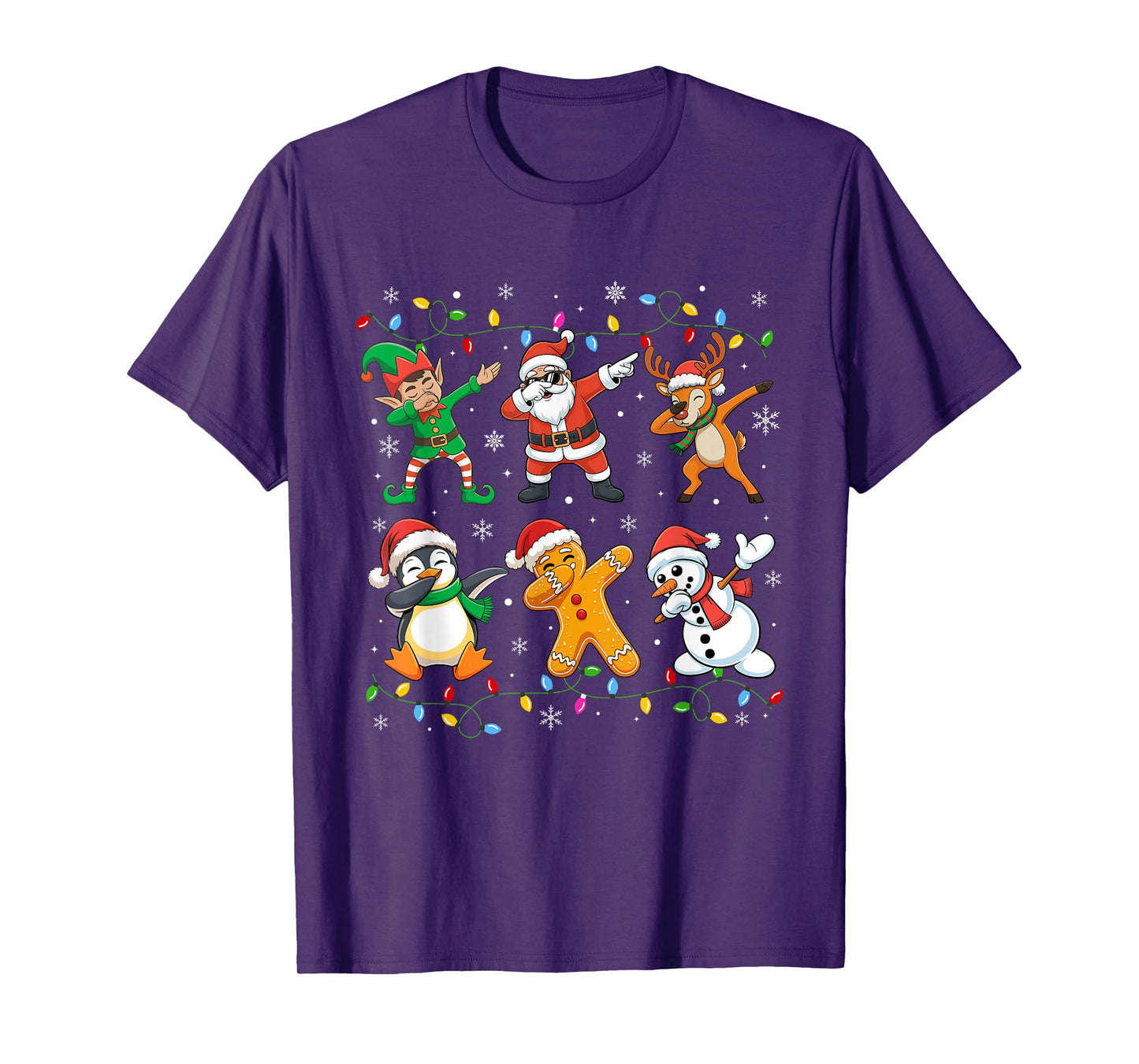 Dabbing Santa Elf Friends Christmas Boys Girls Men Xmas T-Shirt