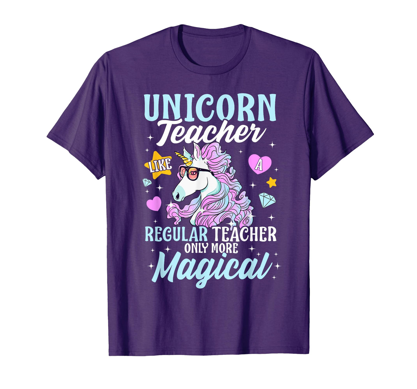 Unicorn Teacher Back To School Cute Magic Teacher Men Women Kids T-Shirt