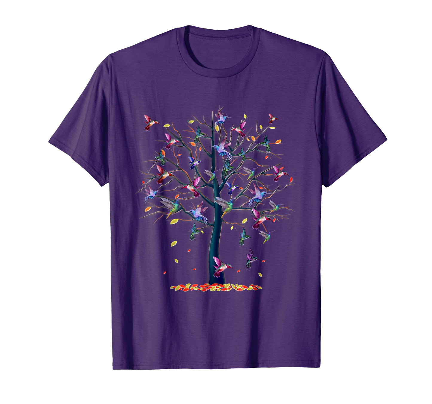 Hummingbird Tree Beautiful Tropical Bird T-Shirt