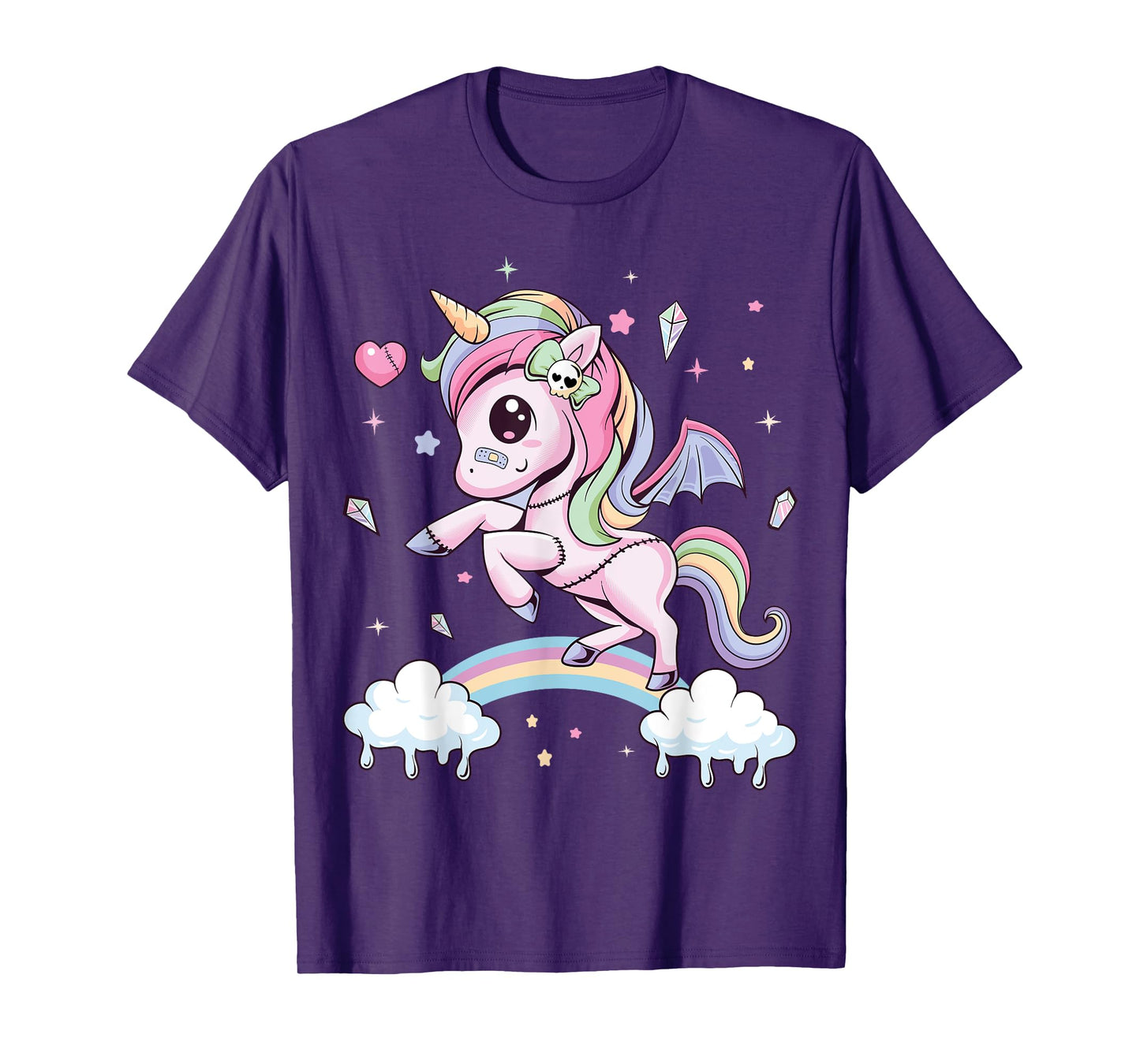 Pastel Goth Cute Creepy Unicorn Wiccan Kawaii Menhera Witchy T-Shirt