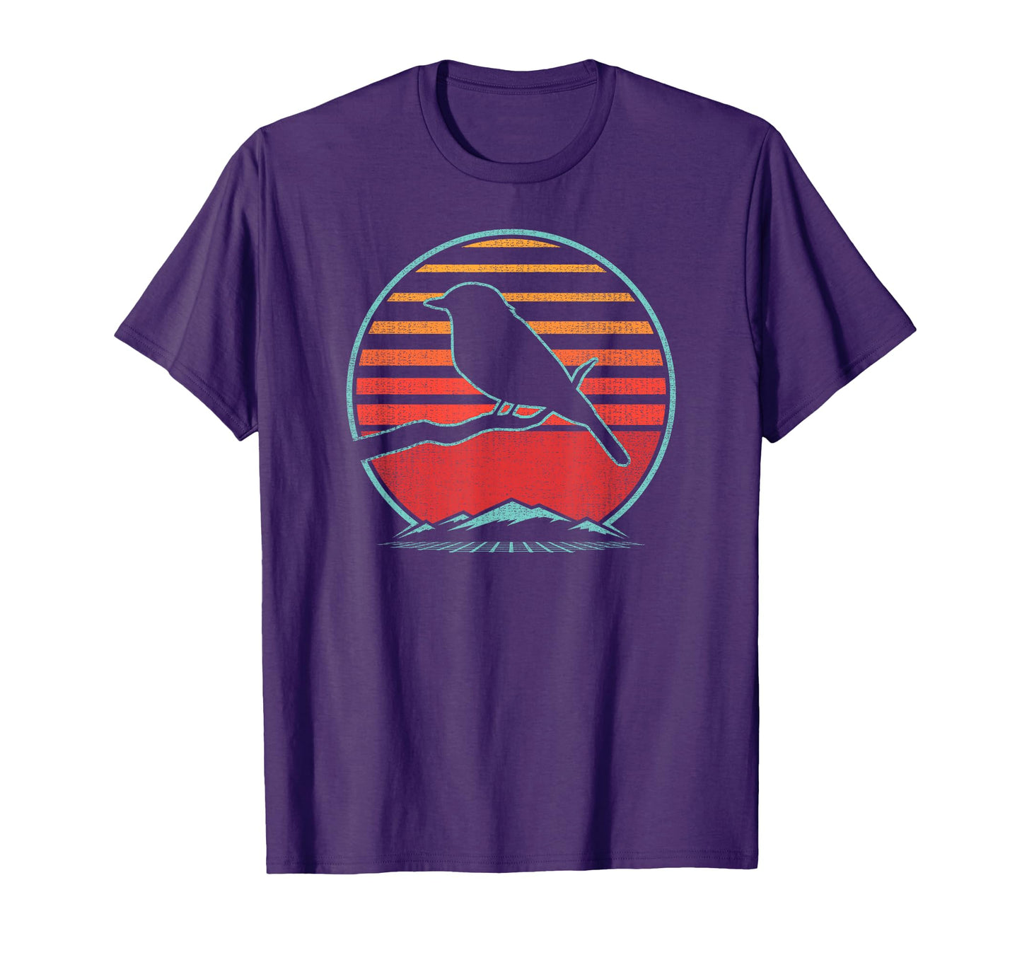 Bluebird Retro Vintage 80s Style Birding Gift T-Shirt