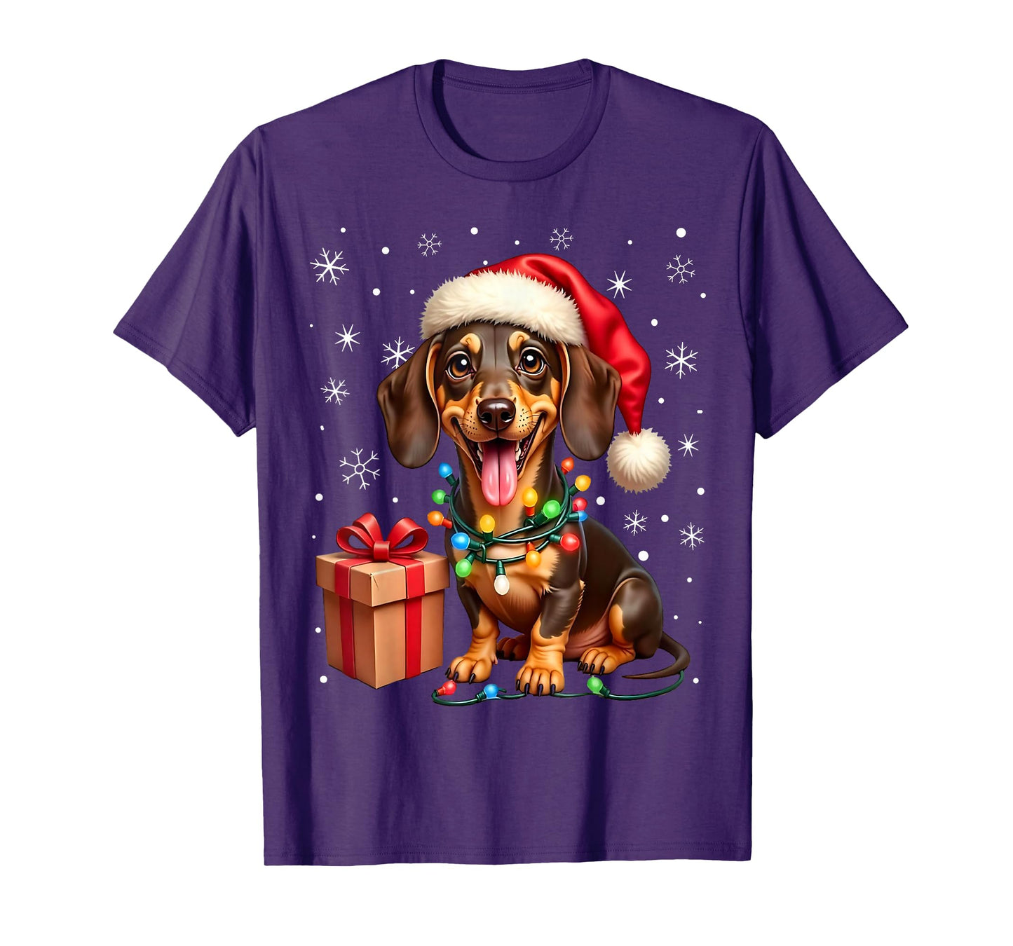 Dachshund Santa Claus Wiener Dog Costume Dachshund Xmas T-Shirt