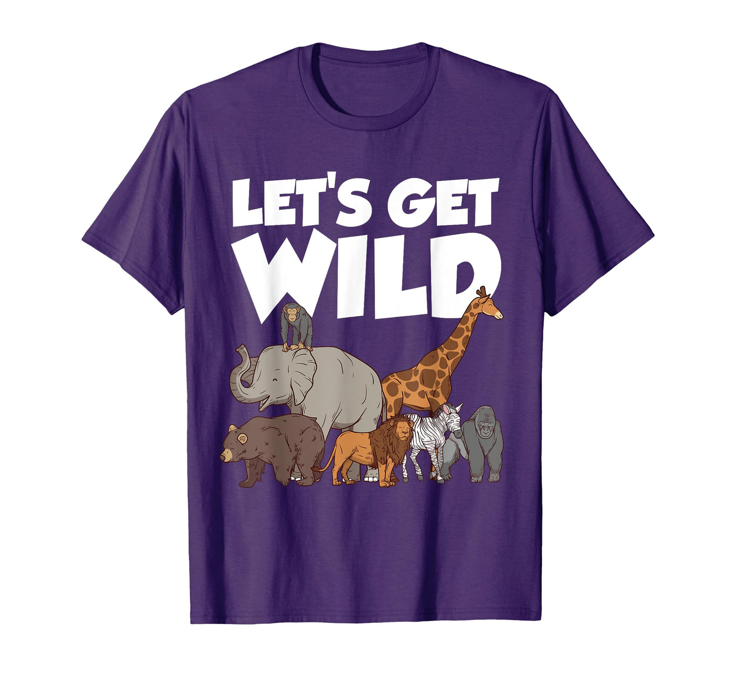 Funny Safari Art For Kids Boys Girls Zookeeper Safari Lover T-Shirt
