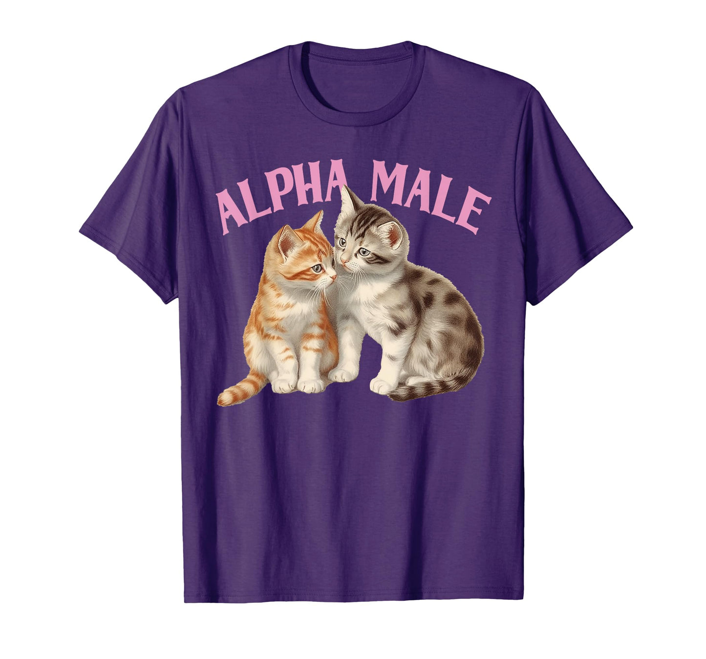 Alpha Cat Male Unicorn Ironic Humor Funny Kitten Weird Y2K T-Shirt