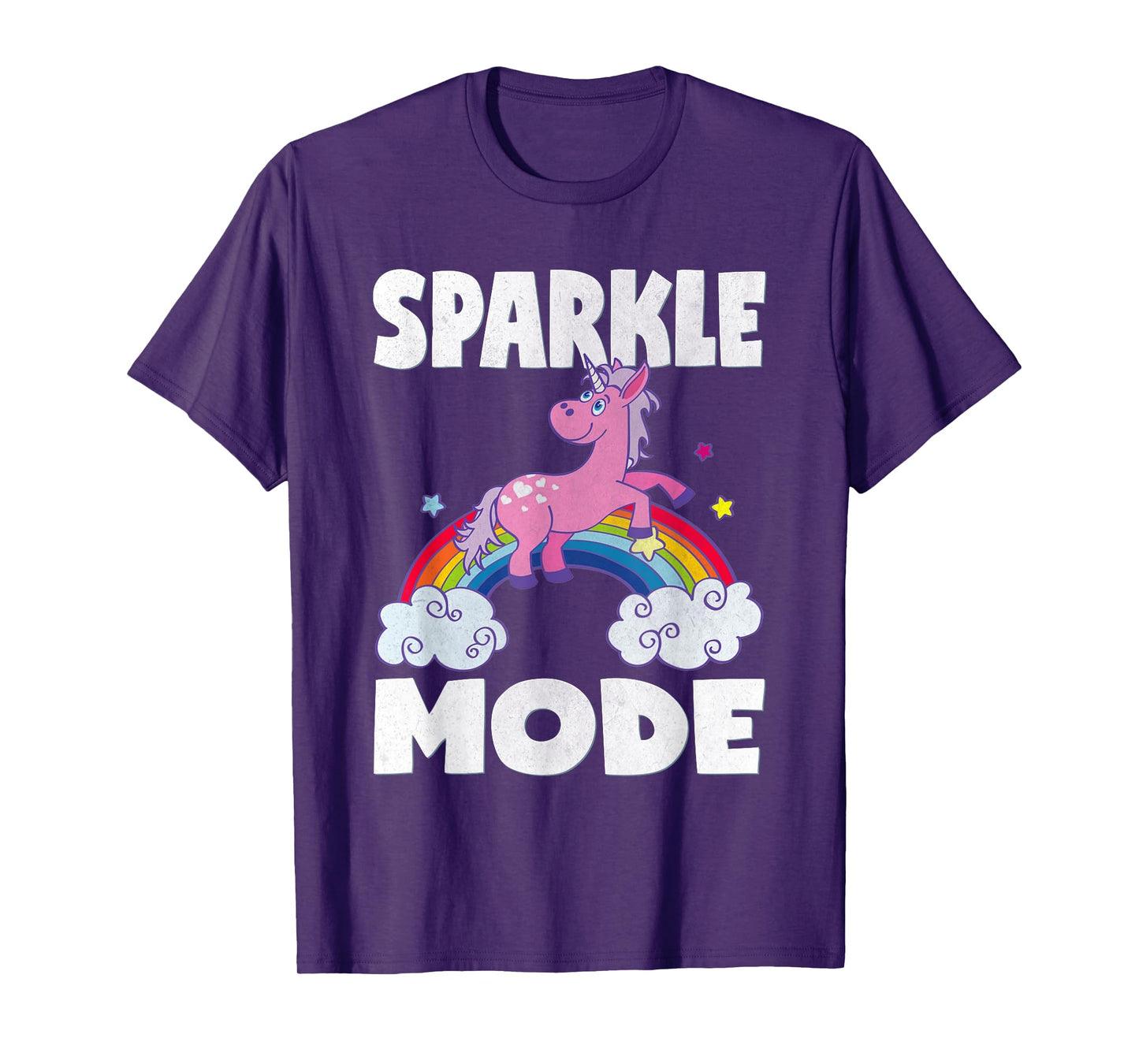 Sparkle Mode Unicorns Magic Sparkle Rainbow Unicorn T-Shirt T-Shirt