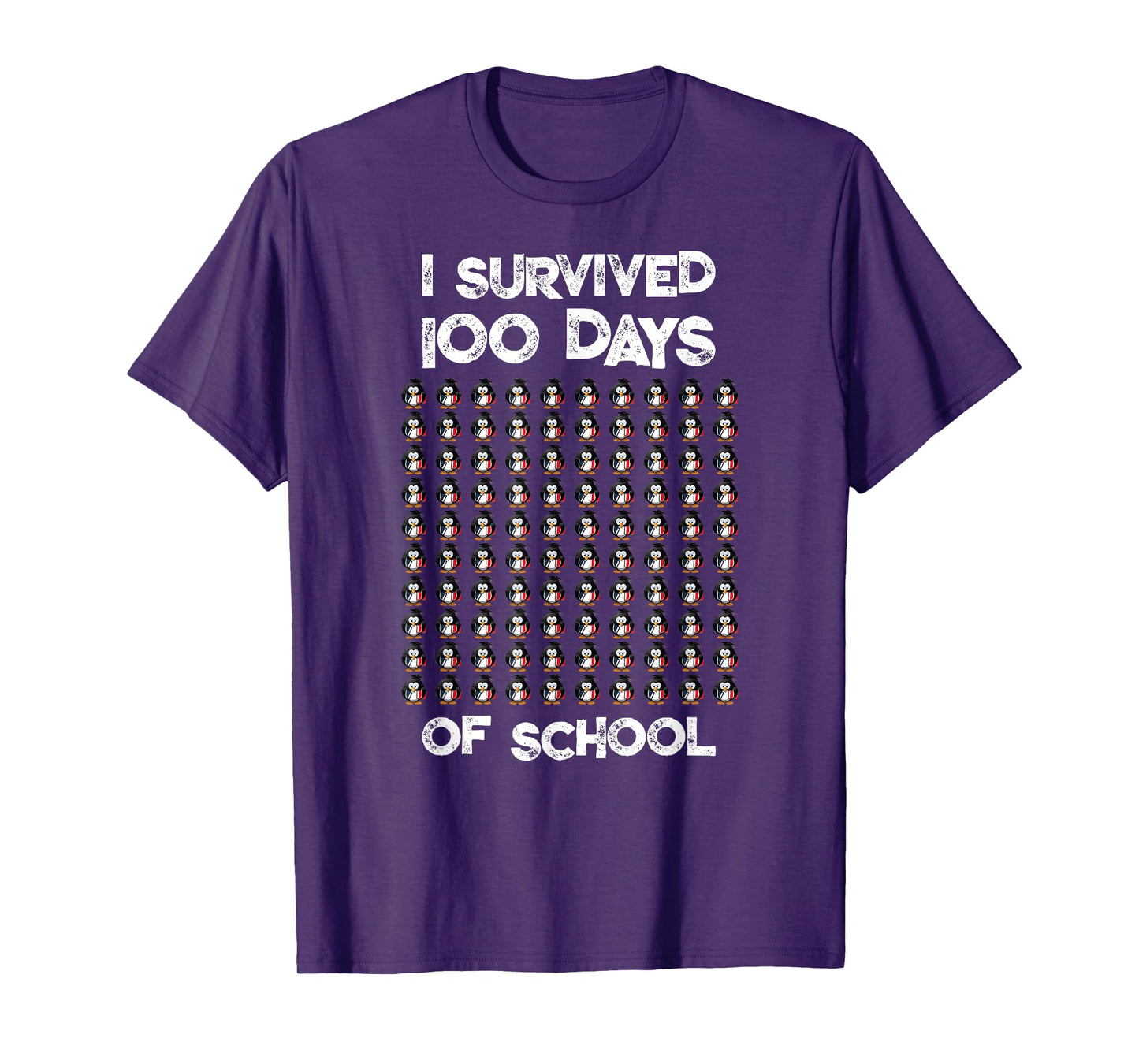 First 100 Days Of School 100 Penguins design T-Shirt