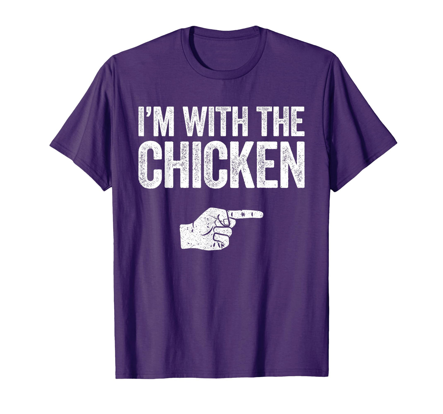 I'm With The Chicken Shirt Adult Kids Matching Costume T-Shirt