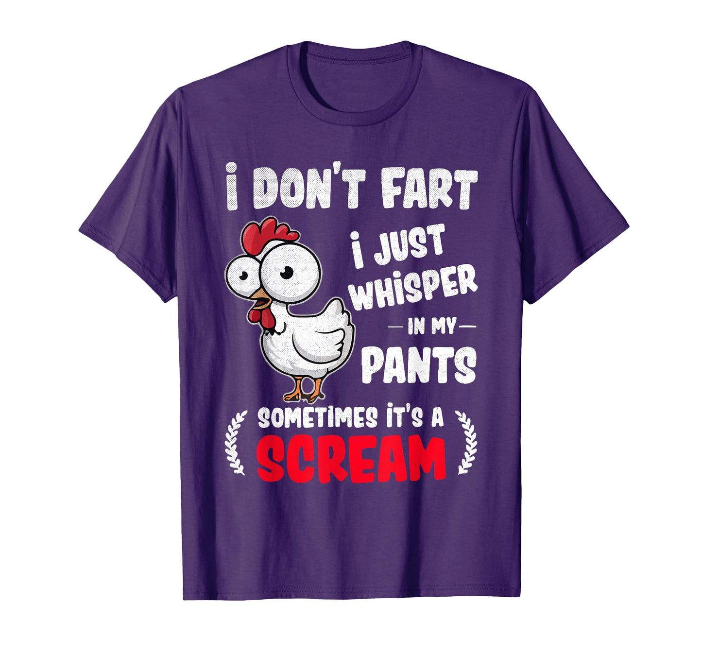 Funny Chicken Fart Joke Humor for Friends and Family T-Shirt