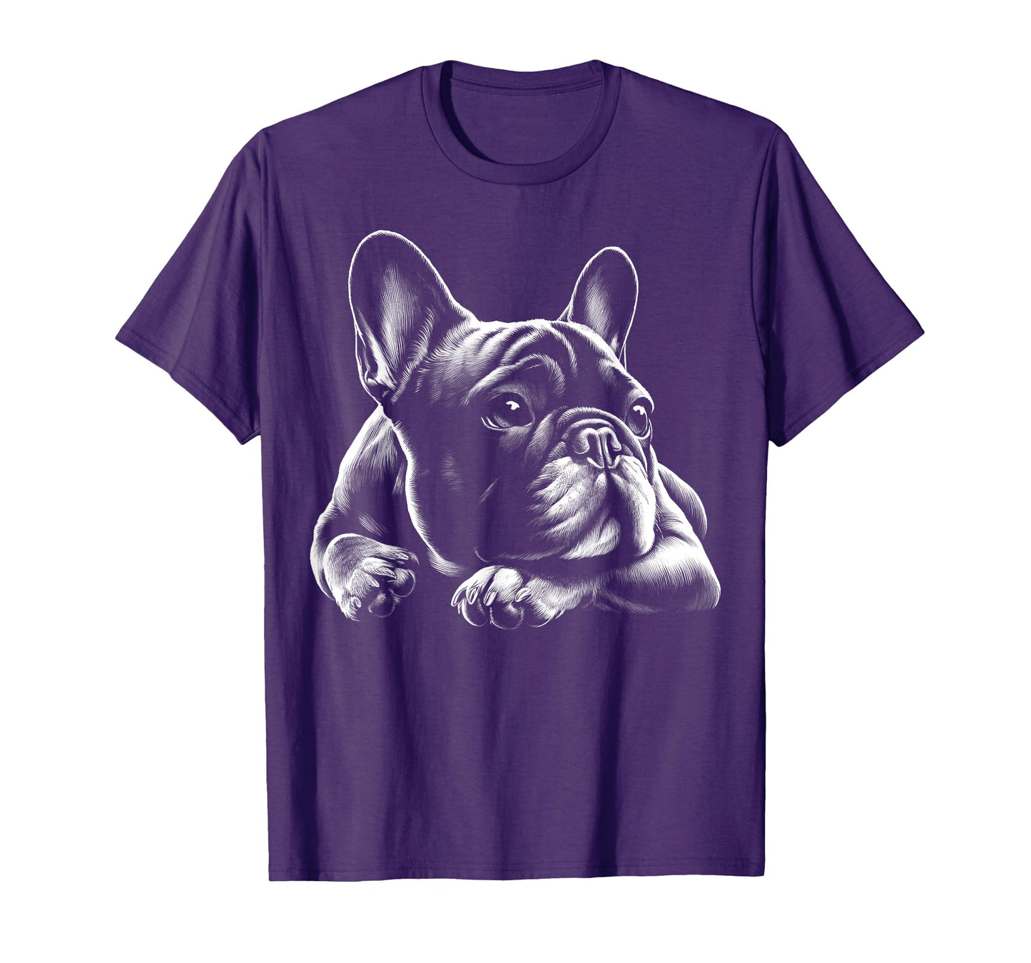 Sweet Dreamy French Bulldog in Lying Pose T-Shirt for Men Women Kids