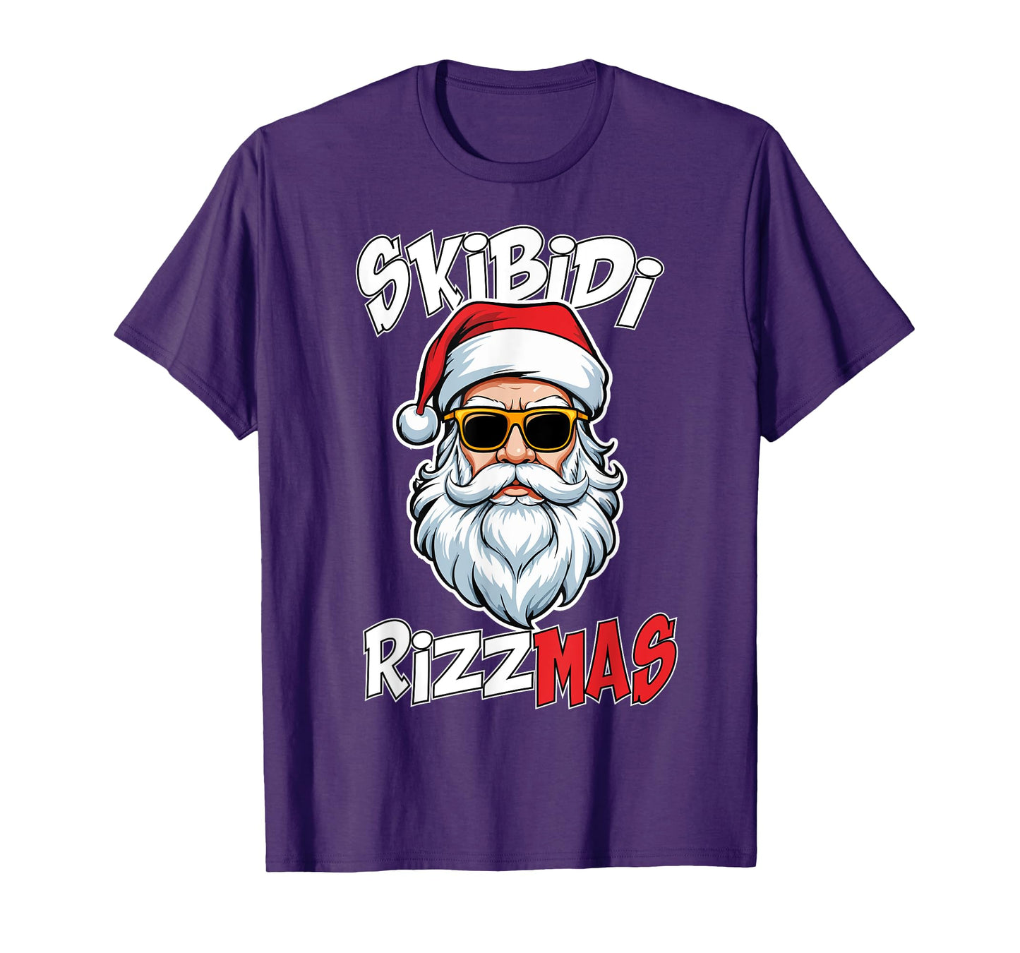 Skibidi Rizzmas Christmas Rizz Santa Claus Charisma Rizz T-Shirt