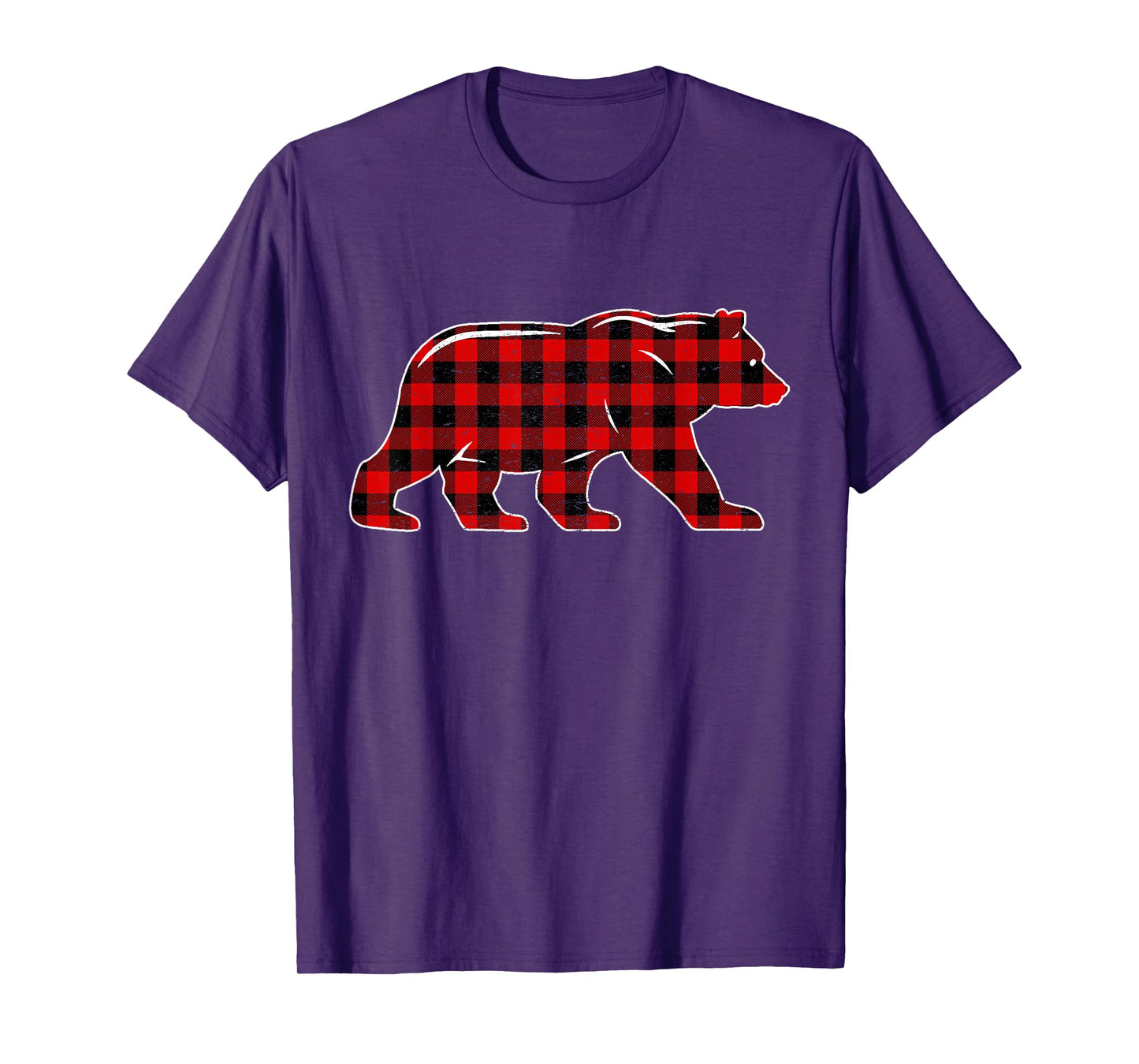 Red Buffalo Plaid Christmas Bear Pajama Sweater Women Men T-Shirt