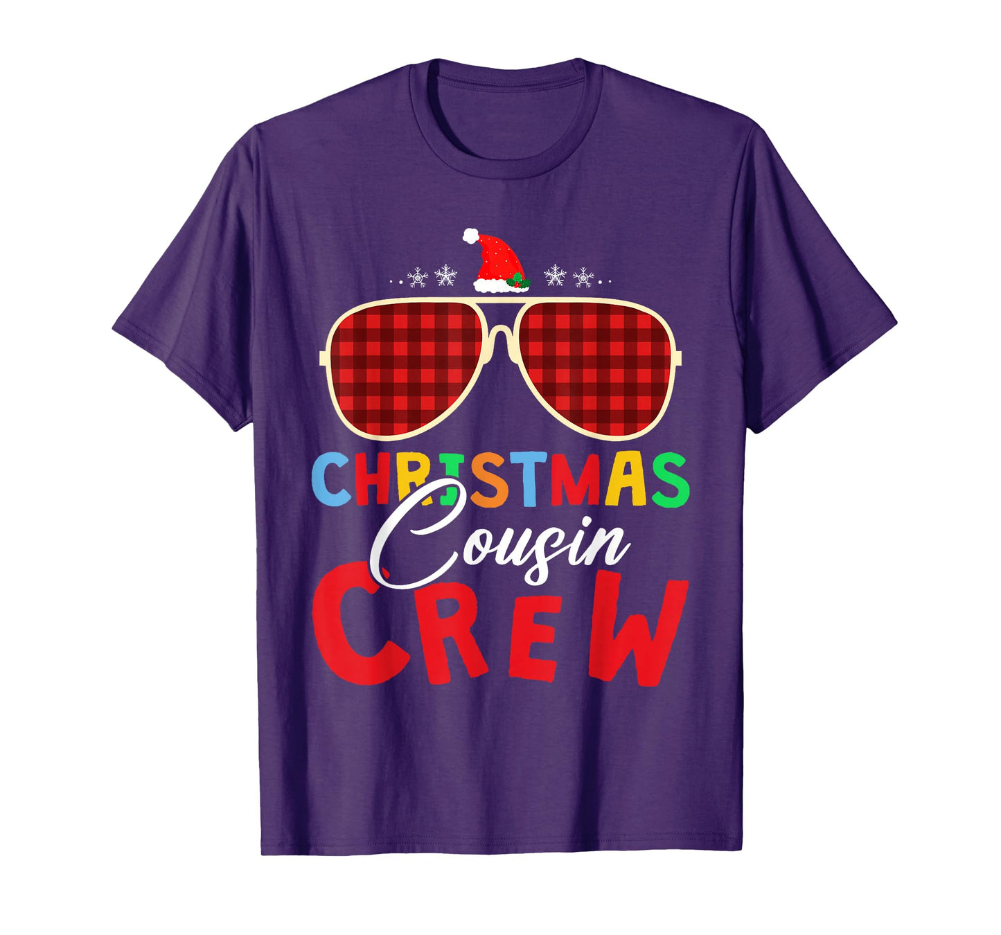 Christmas 2025 Cousin Crew Xmas Lights Funny Matching Pajama T-Shirt
