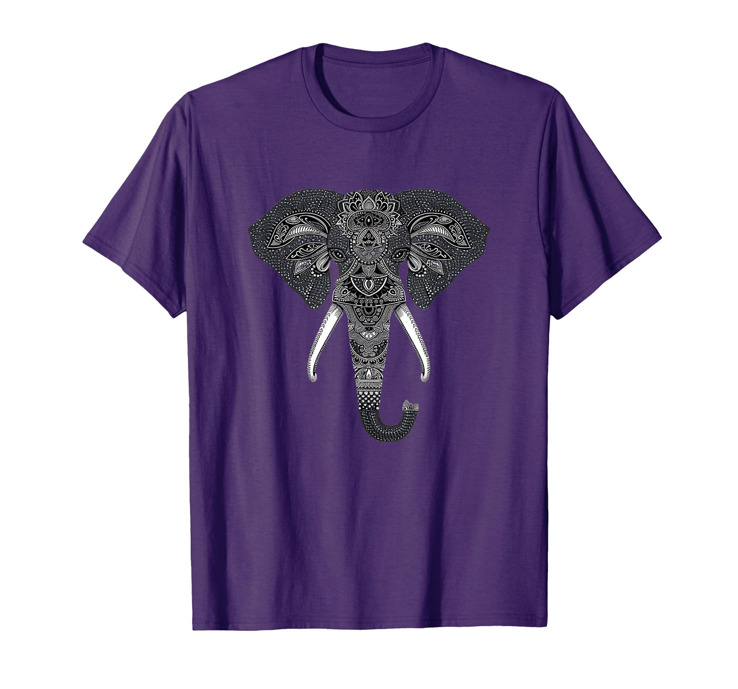 Mandala Style Elephant Tee Perfect for Women and Men T-Shirt