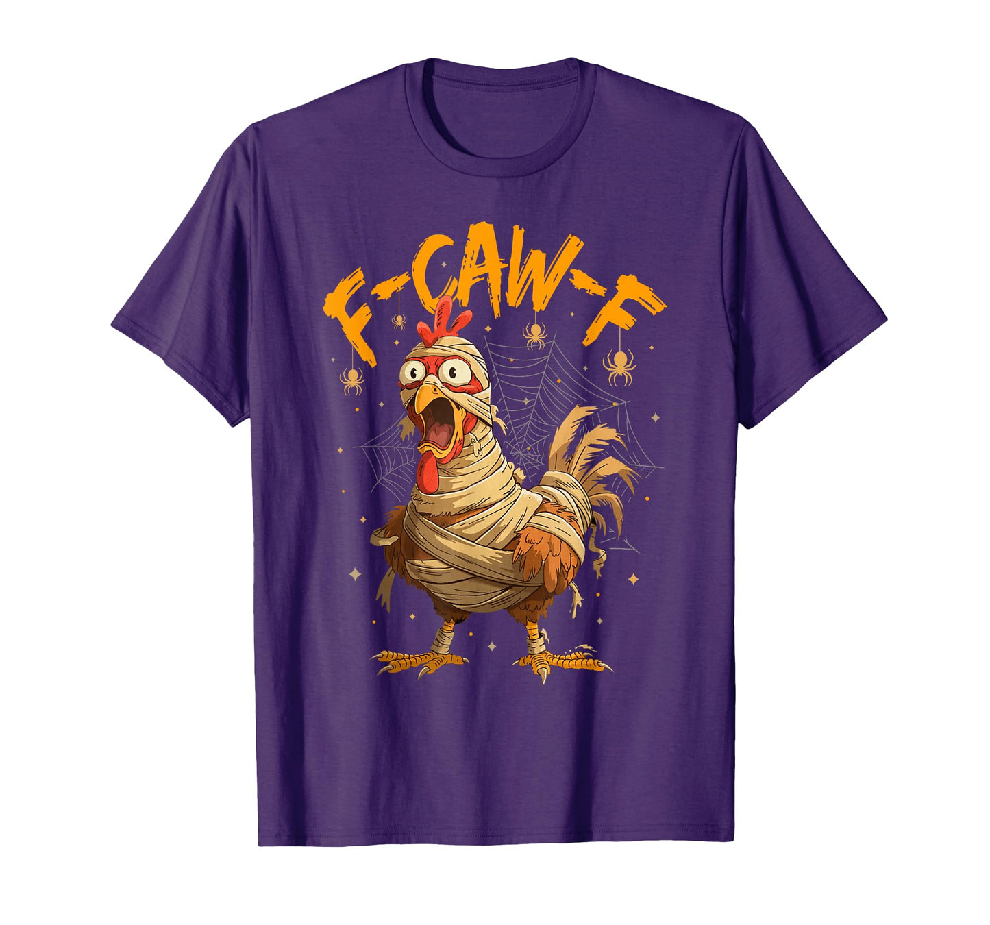 Funny F-Caw-F Chicken FCAWF Chicken Halloween Humor T-Shirt
