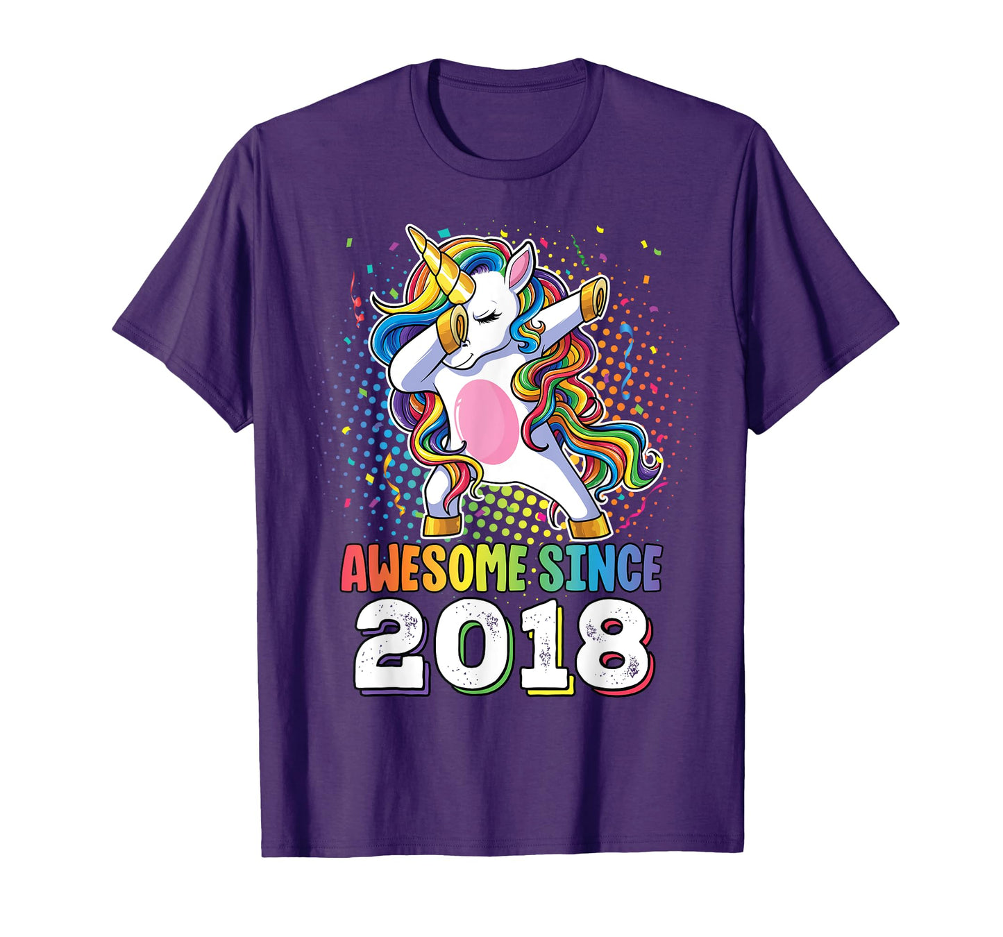 Awesome Since 2018 Shirt Girls 5 Years Old Birthday T-Shirt