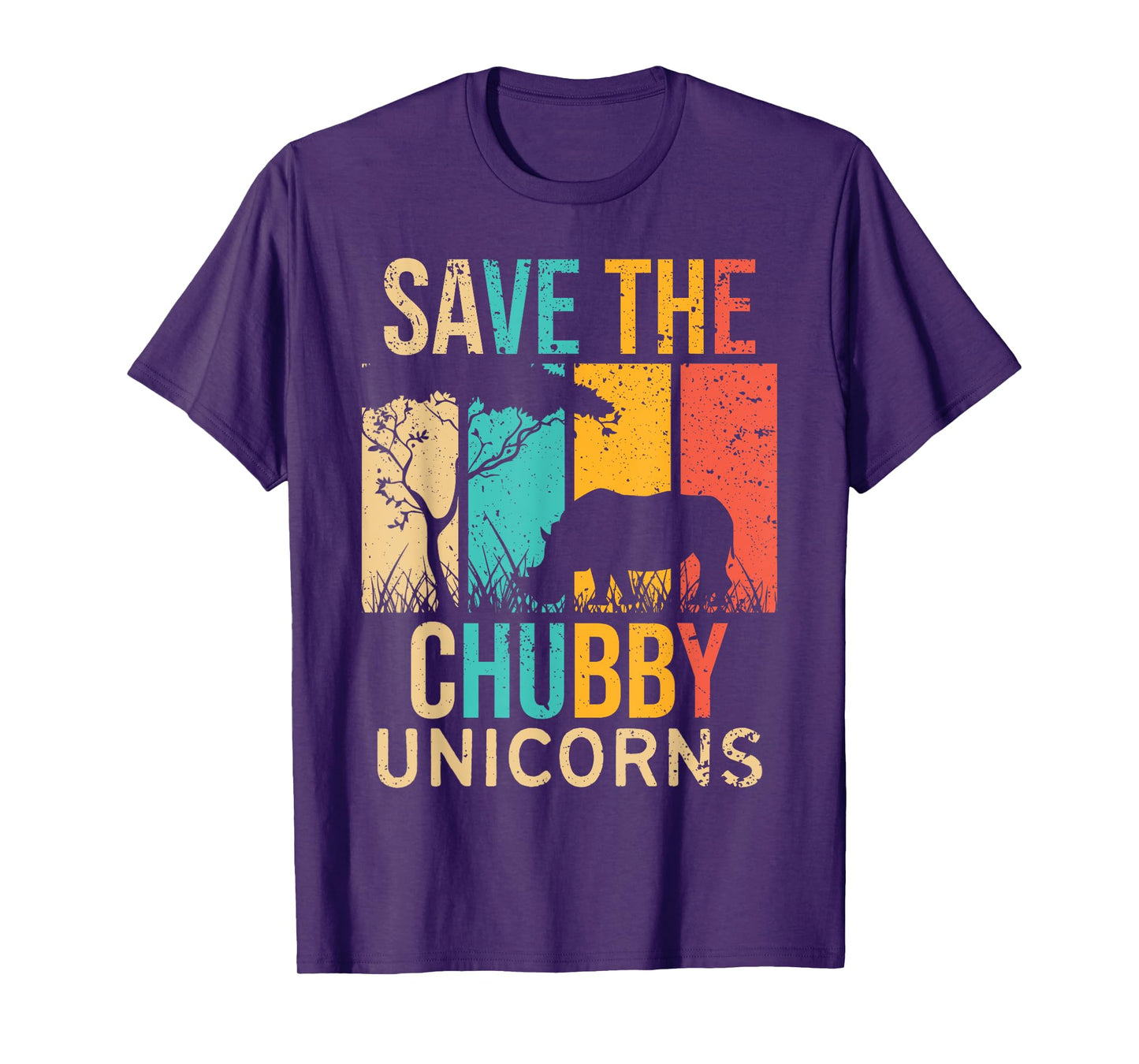 Save the Chubby Unicorns - Rhino Fat Unicorn Rhinoceros T-Shirt