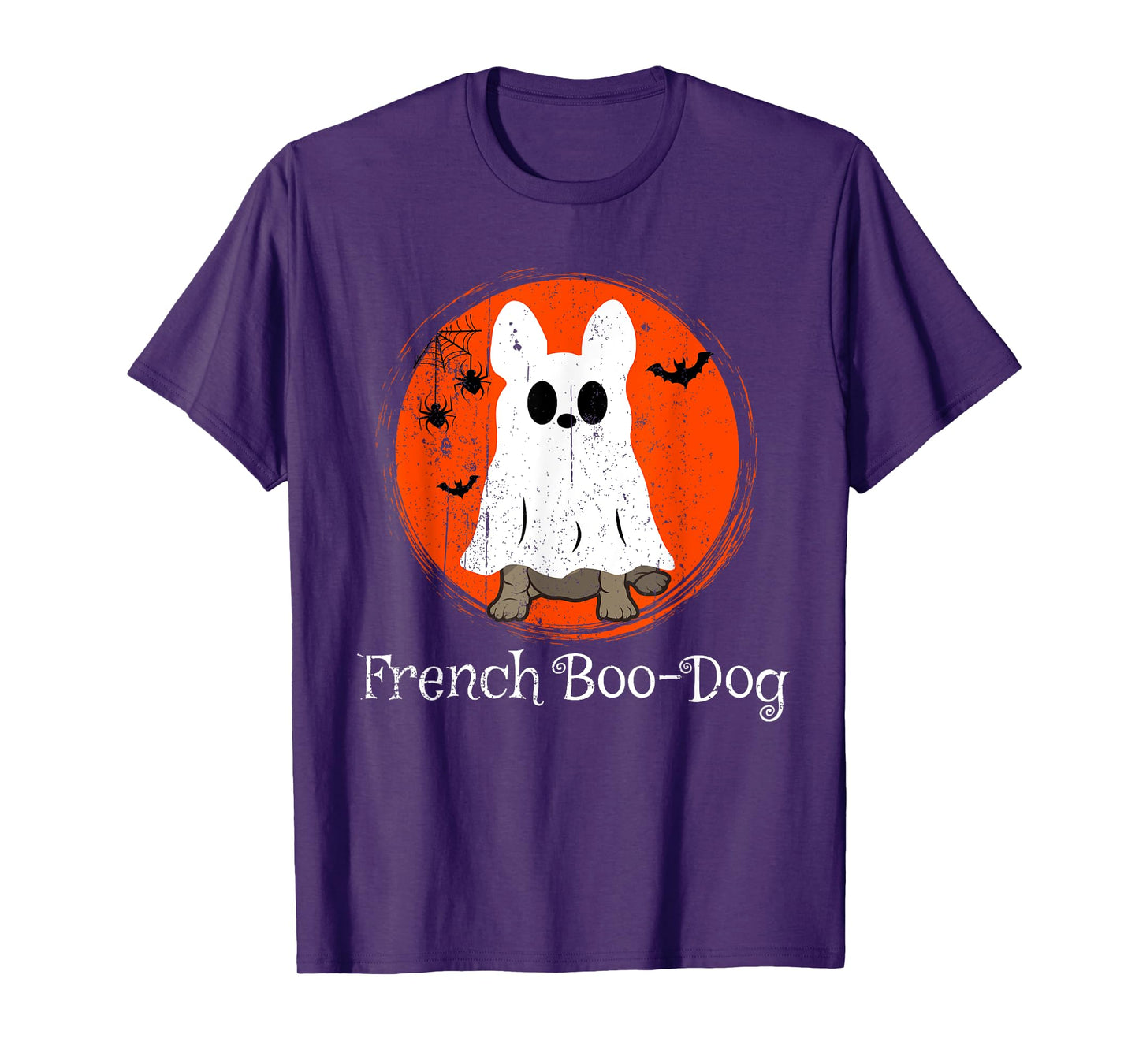 Halloween Frenchie French Bulldog Boo-Dog Dog Lover Owner T-Shirt for Men Women Kids