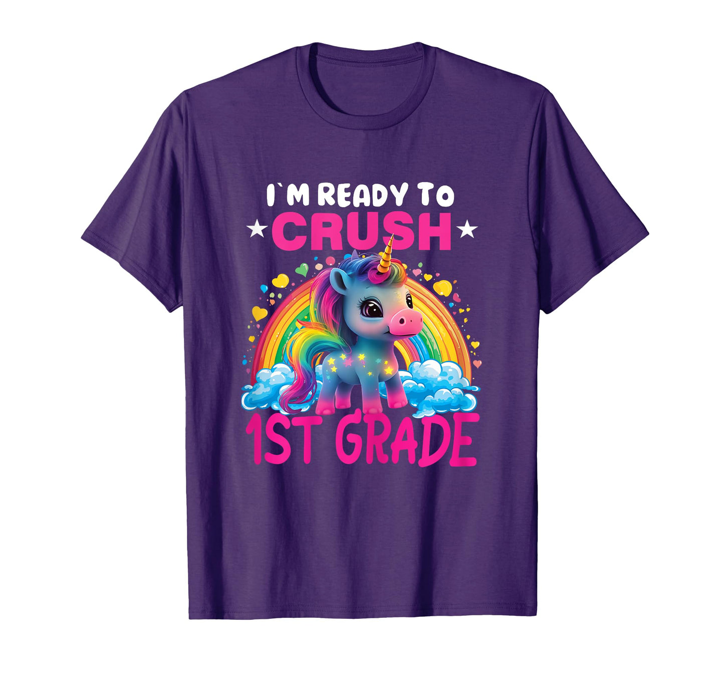 Crush 1st Grade Dabbing Unicorn Back to School Girls Gift T-Shirt