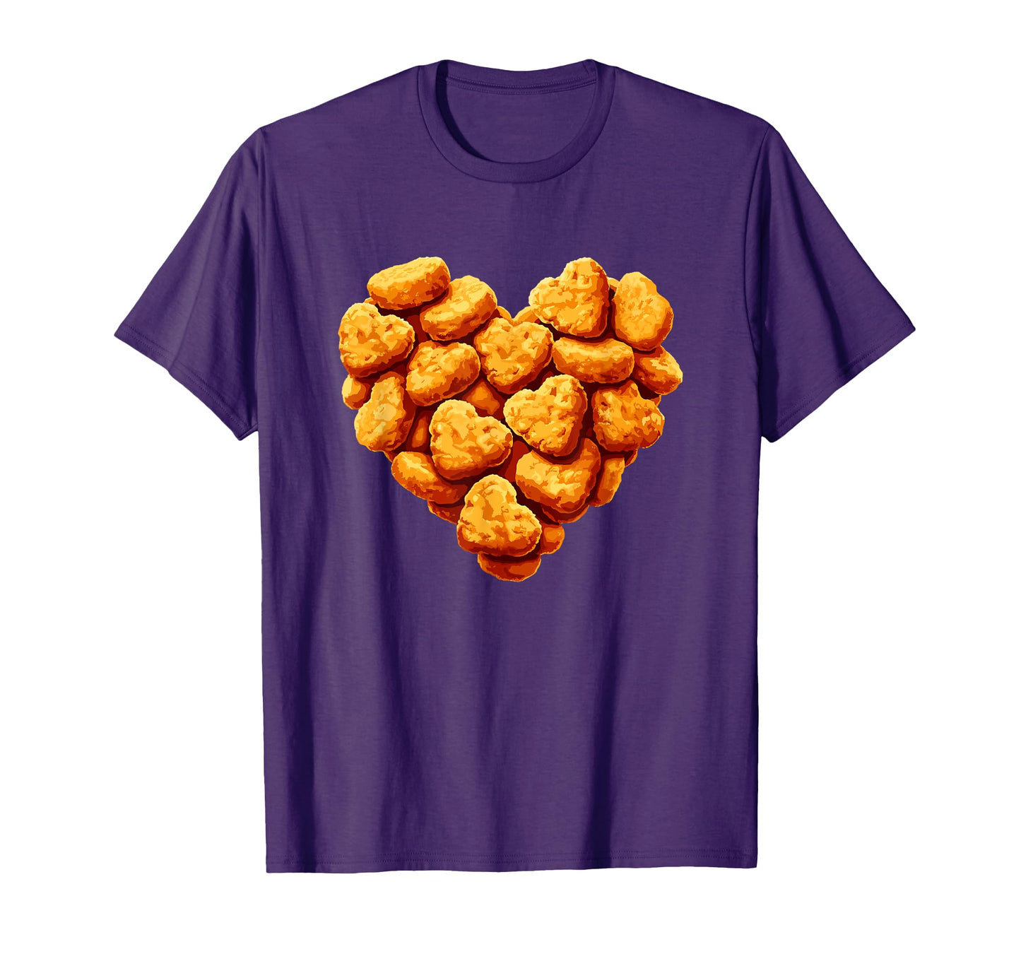 Chicken Nuggets Are My Valentine Heart Funny Valentines Day T-Shirt