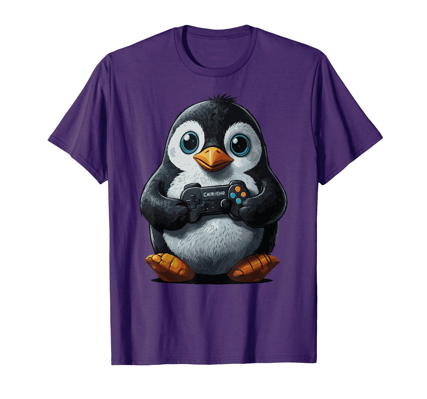 Gaming Cute Penguin gamer Penguin Playing Video Games T-Shirt
