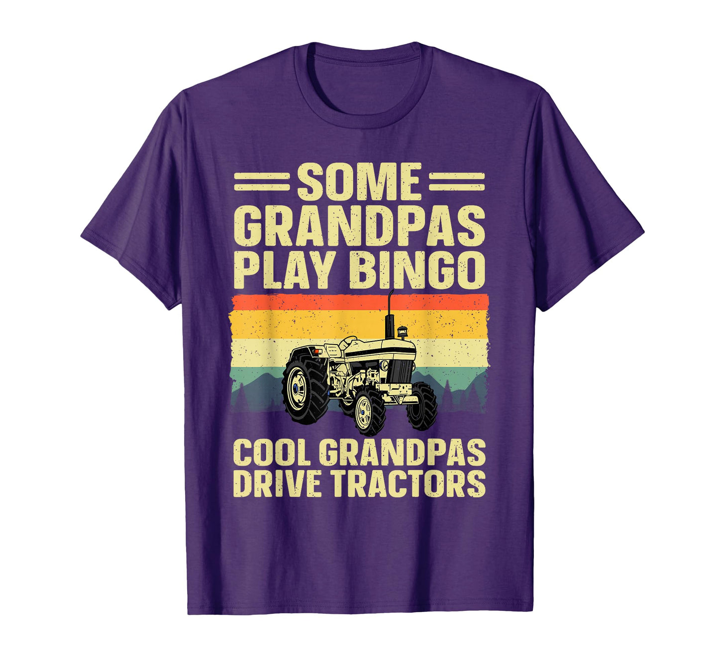 Cool Tractor Art For Grandpa Men Farming Farmer Farm Tractor T-Shirt
