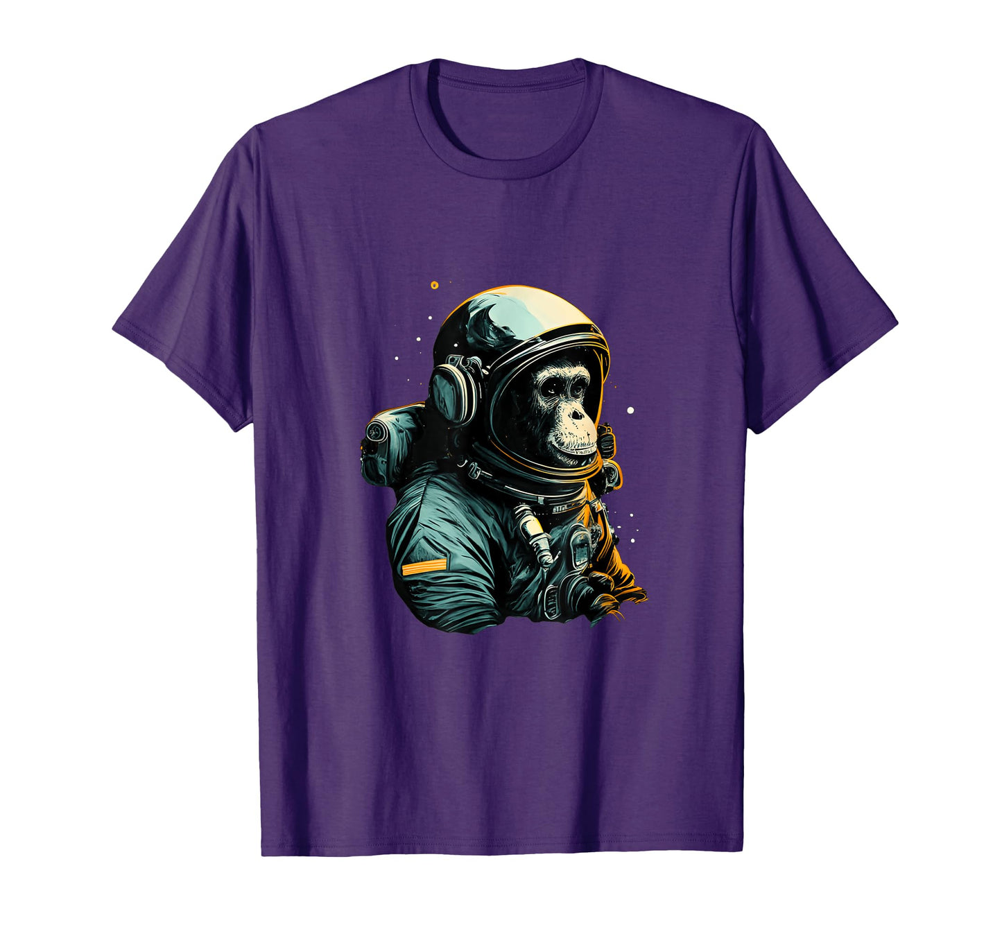 Chimpanzee Astronaut Space Travel Monkey Vintage Design T-Shirt