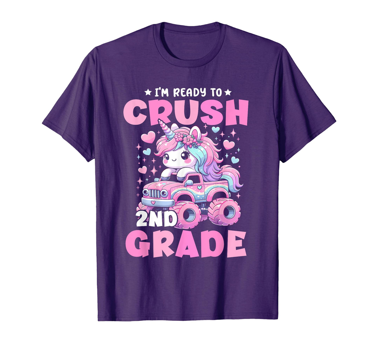 I'm Ready To Crush 2nd Grade Unicorn Back To School Girls T-Shirt