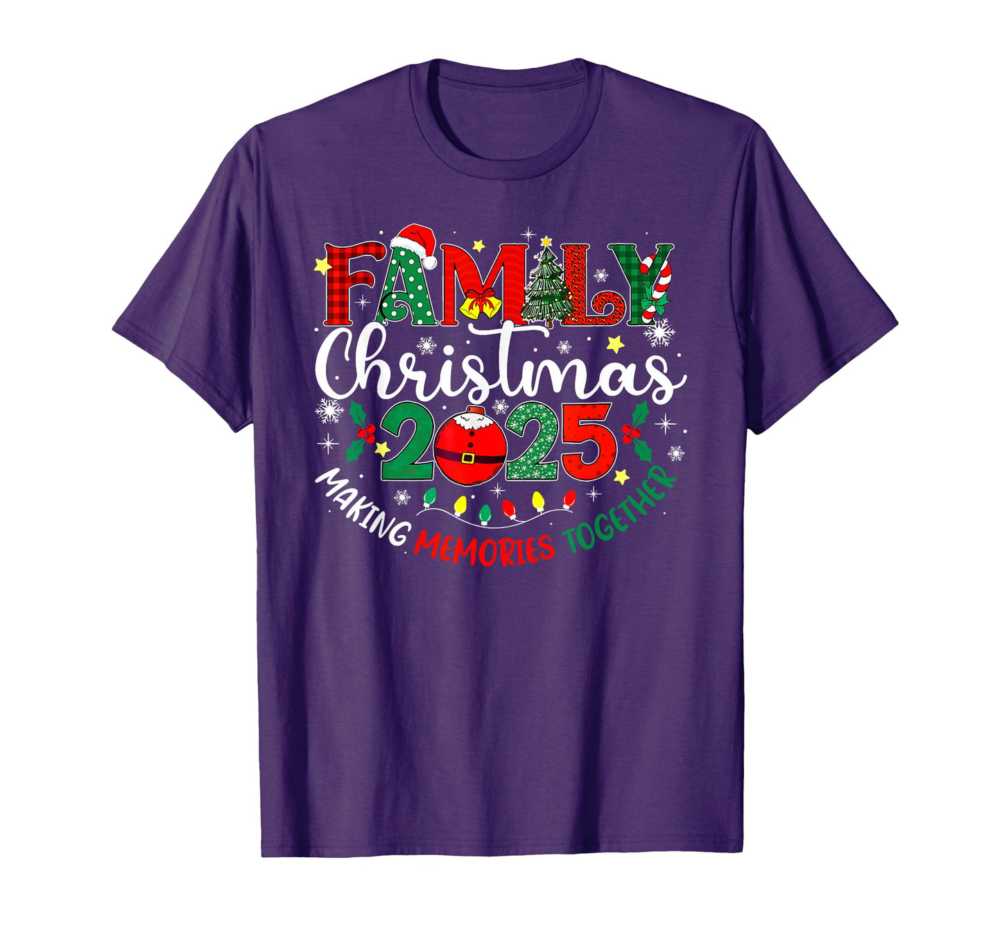 Family Christmas 2025 Making Memories Together Matching T-Shirt
