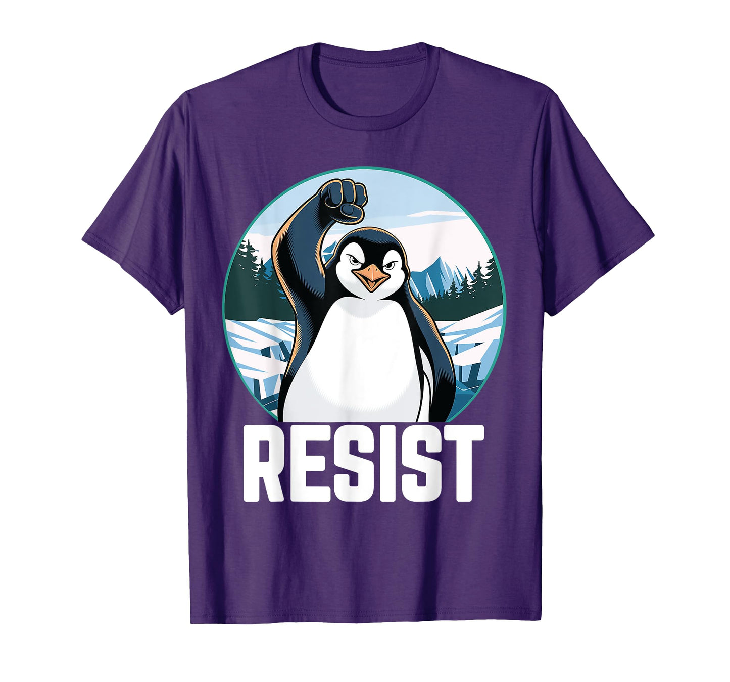 Penguin Funny Resist Tariffs T-Shirt