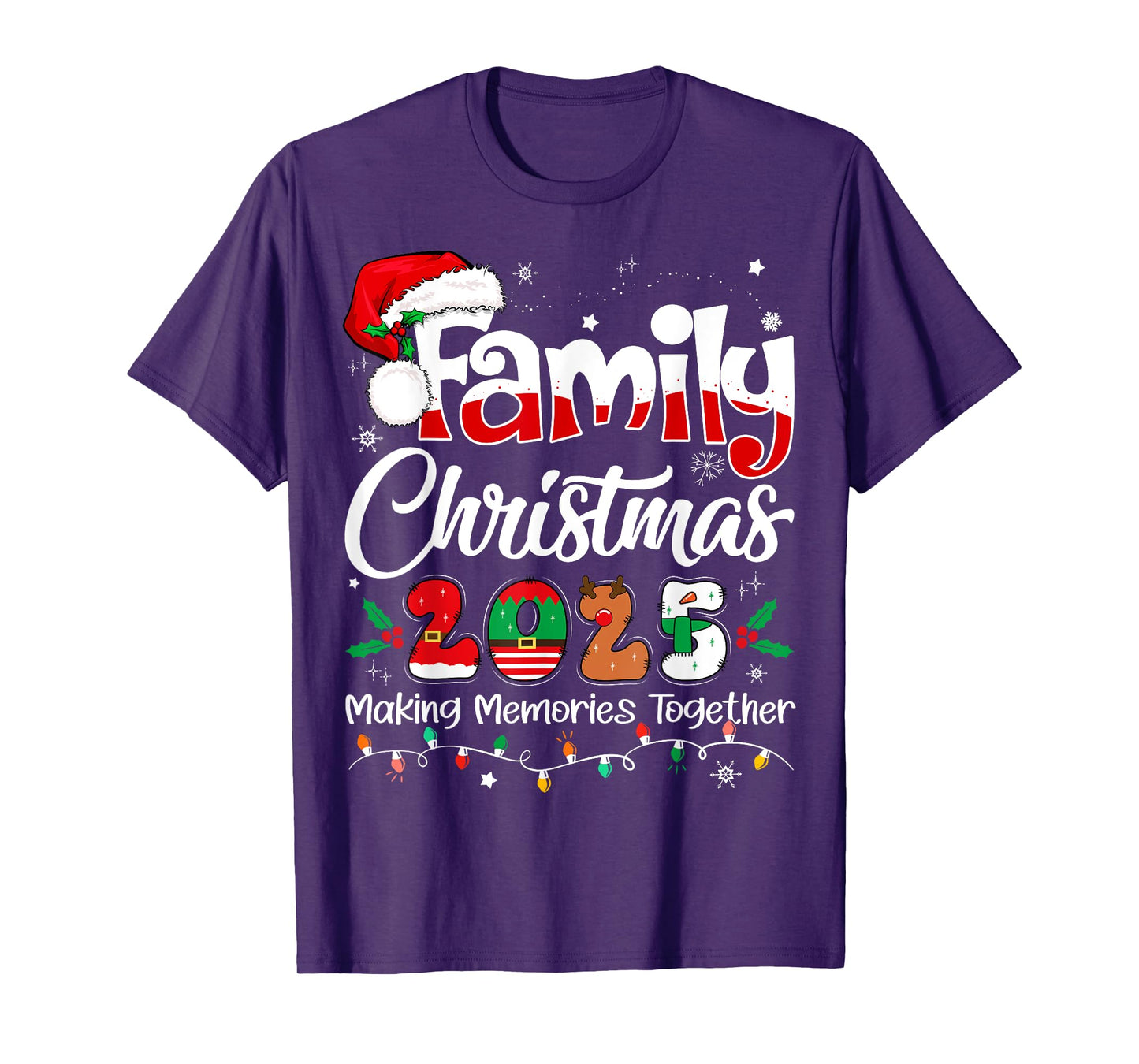 Family Christmas 2025 Matching Outfit Xmas Squad Santa T-Shirt