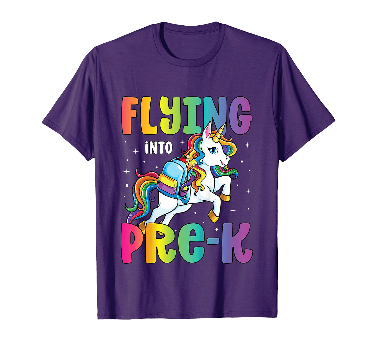 Pre Kindergarten Girls Unicorn First Day of Pre K T-Shirt