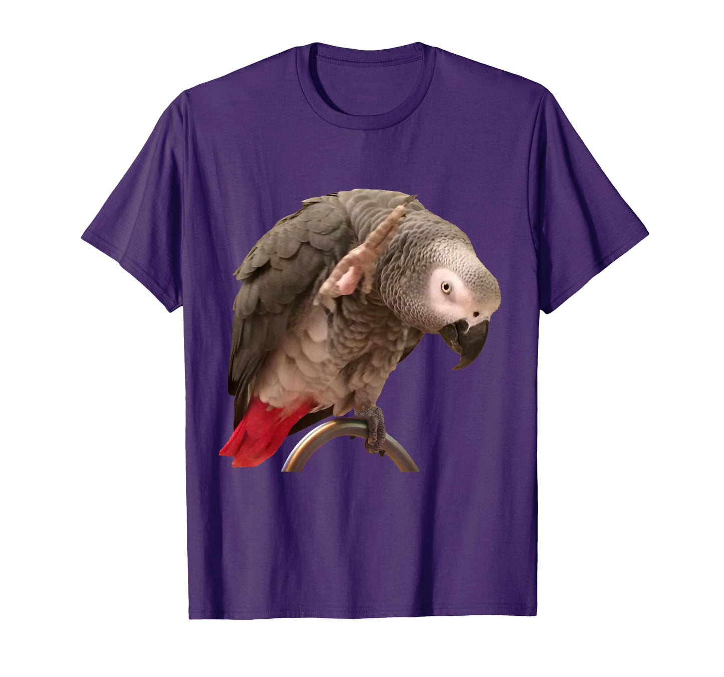Funny African Grey Parrot Waving T-Shirt
