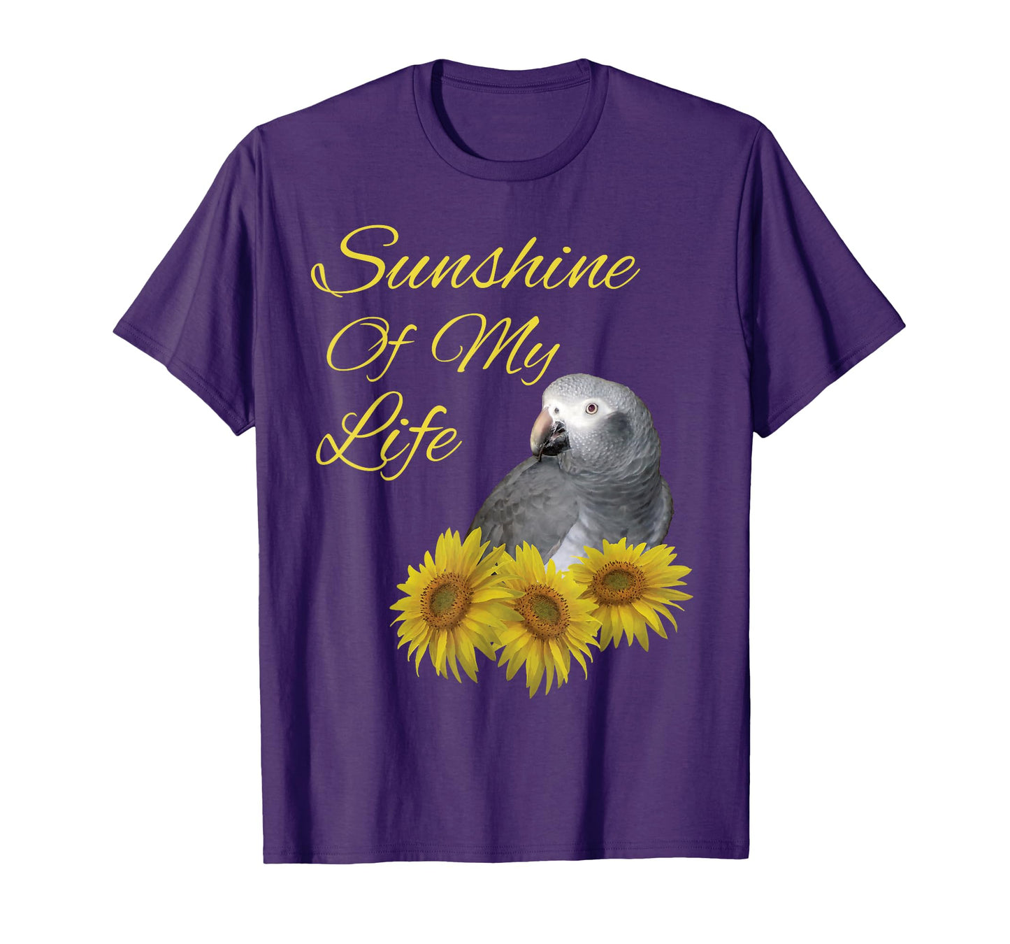 Timneh African Grey Parrot Sunshine Sunflower T-Shirt