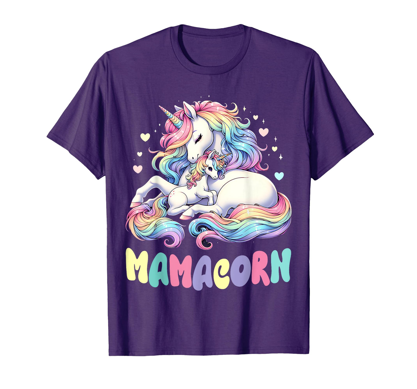 Funny Mamacorn Costume Mothers Day Unicorn Mom Women Mother T-Shirt